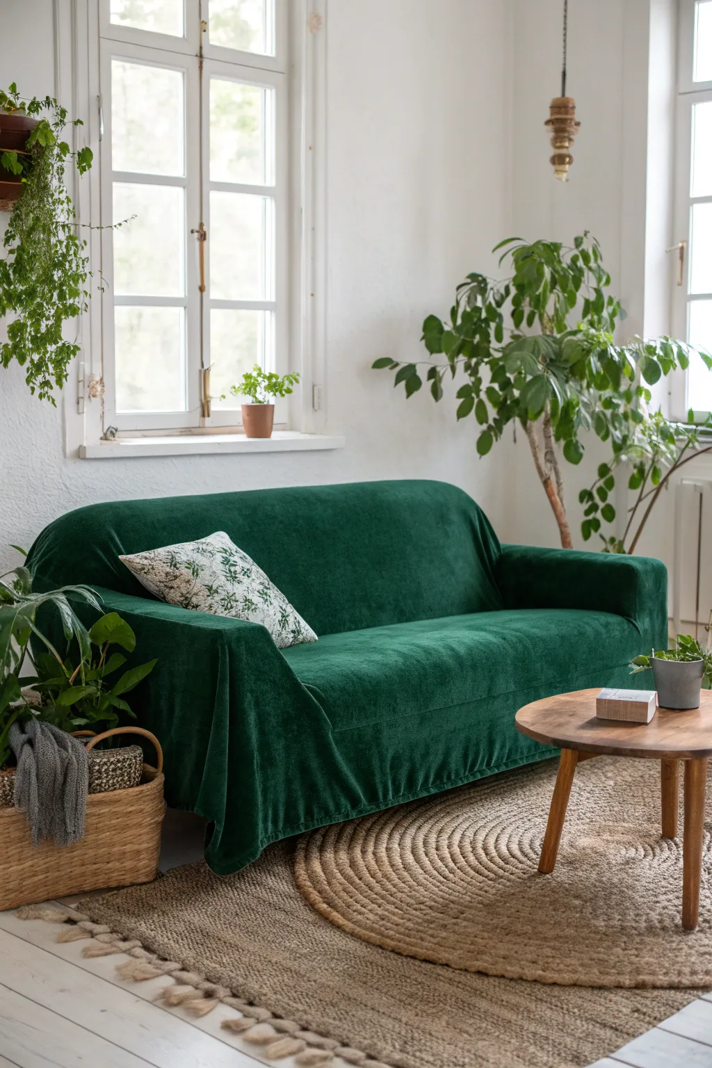 Transform your living space with a touch of velvet luxury.
