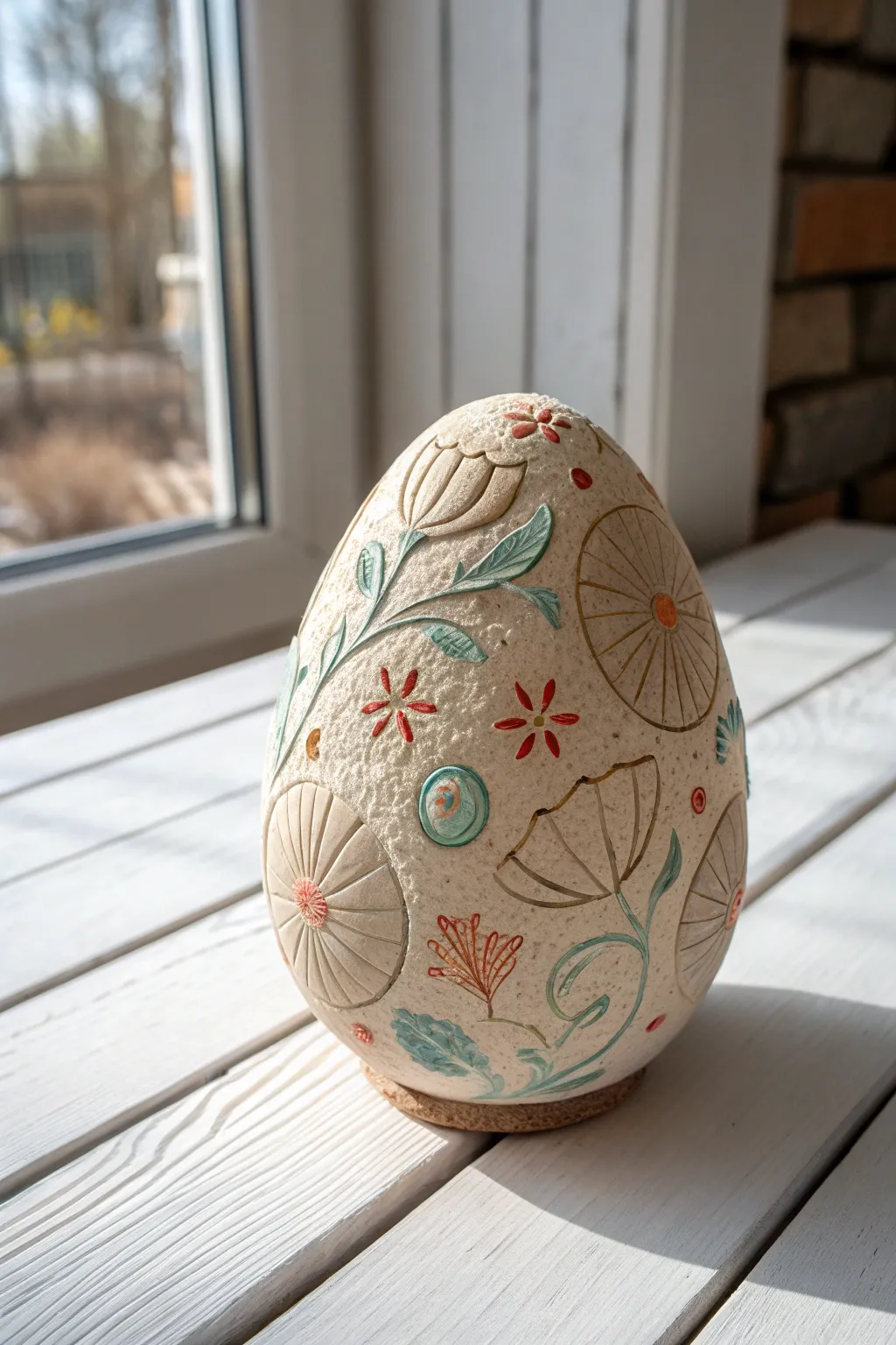 Discover the enchanting allure of a dragon egg inspired by the sea, where simplicity meets storytelling in every textured detail.