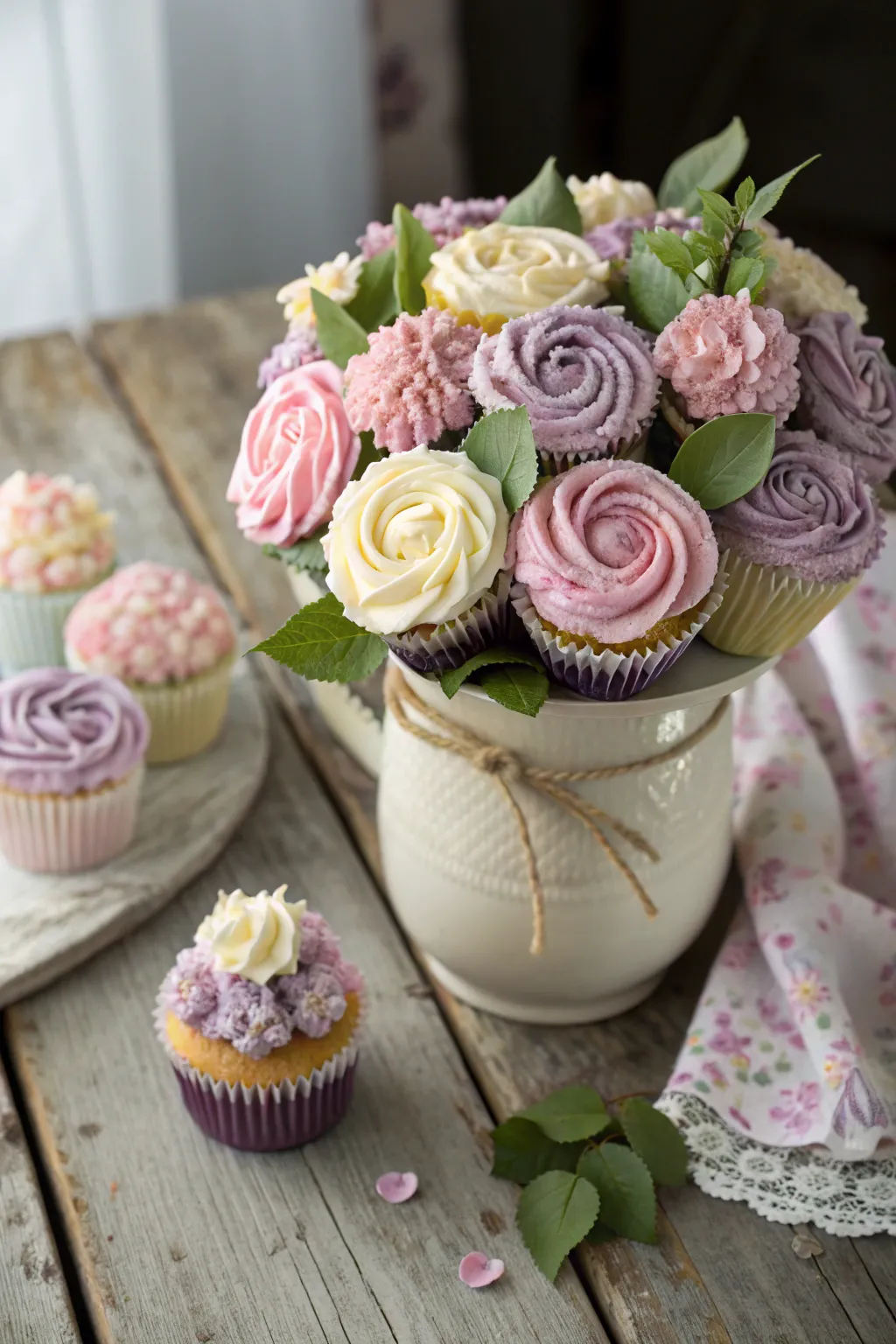 Surprise Grandma with a sweet and stunning cupcake bouquet - the perfect blend of flavor and floral charm!