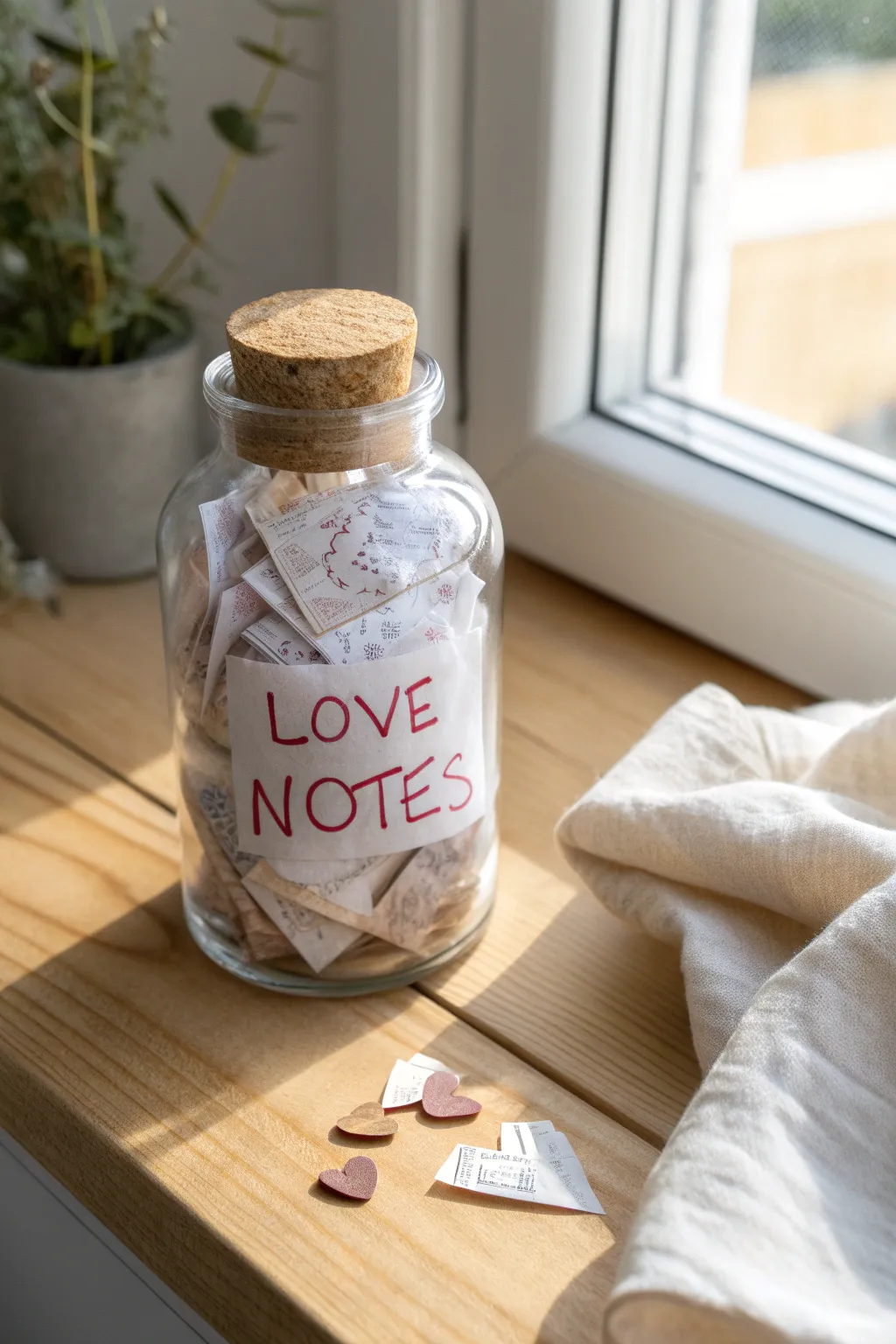 Capture his heart with a jar of love notes – a simple yet meaningful DIY gift.