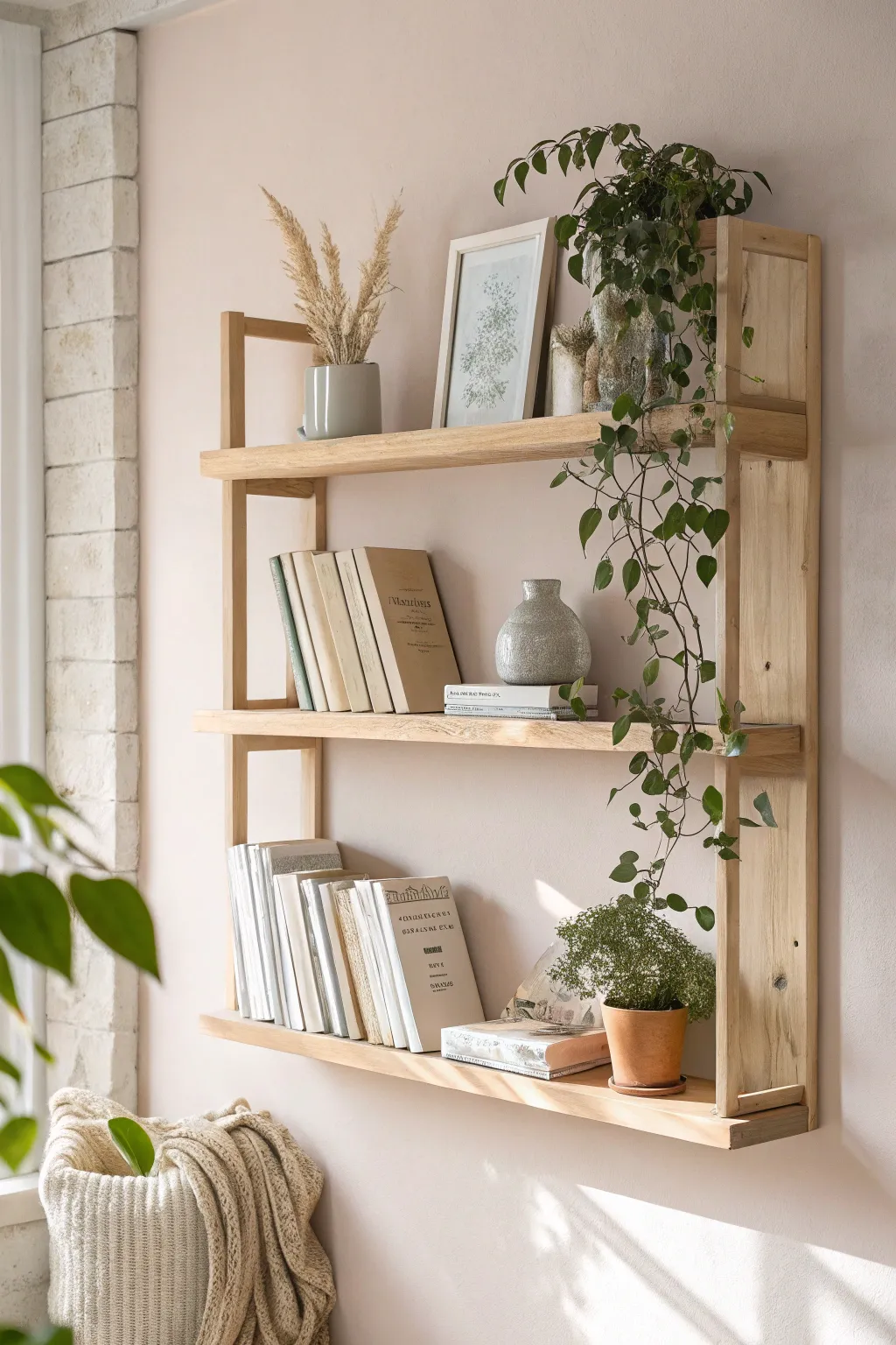 Transform your space with minimalist floating shelves—where function meets elegance.