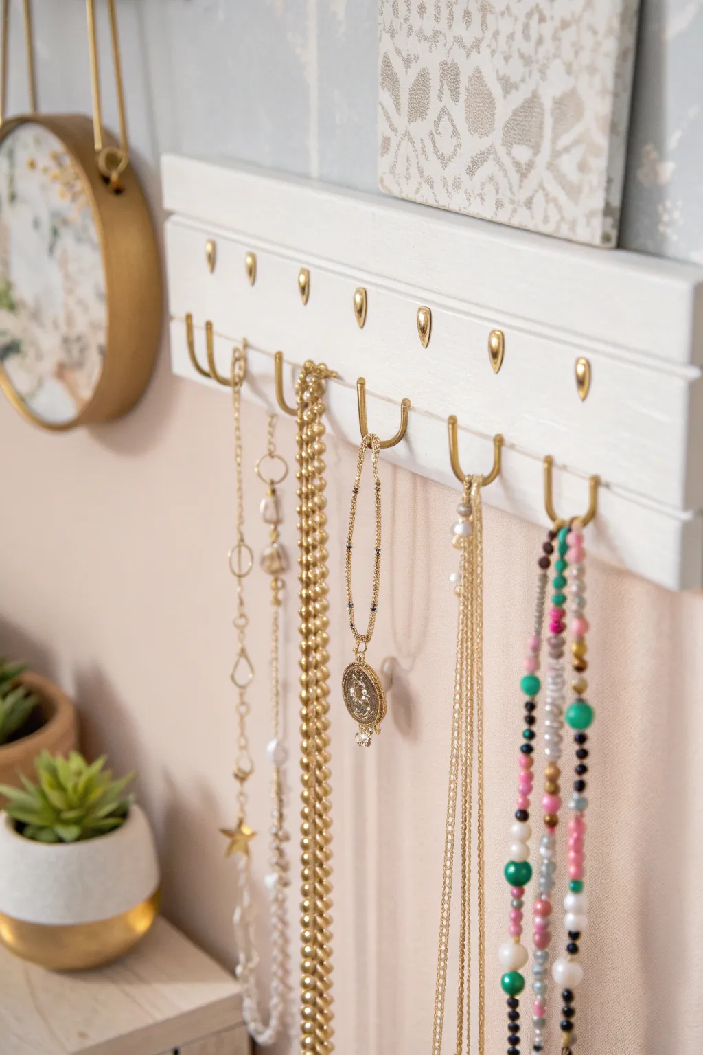 Transform your space with this chic DIY jewelry organizer—where simplicity meets elegance!