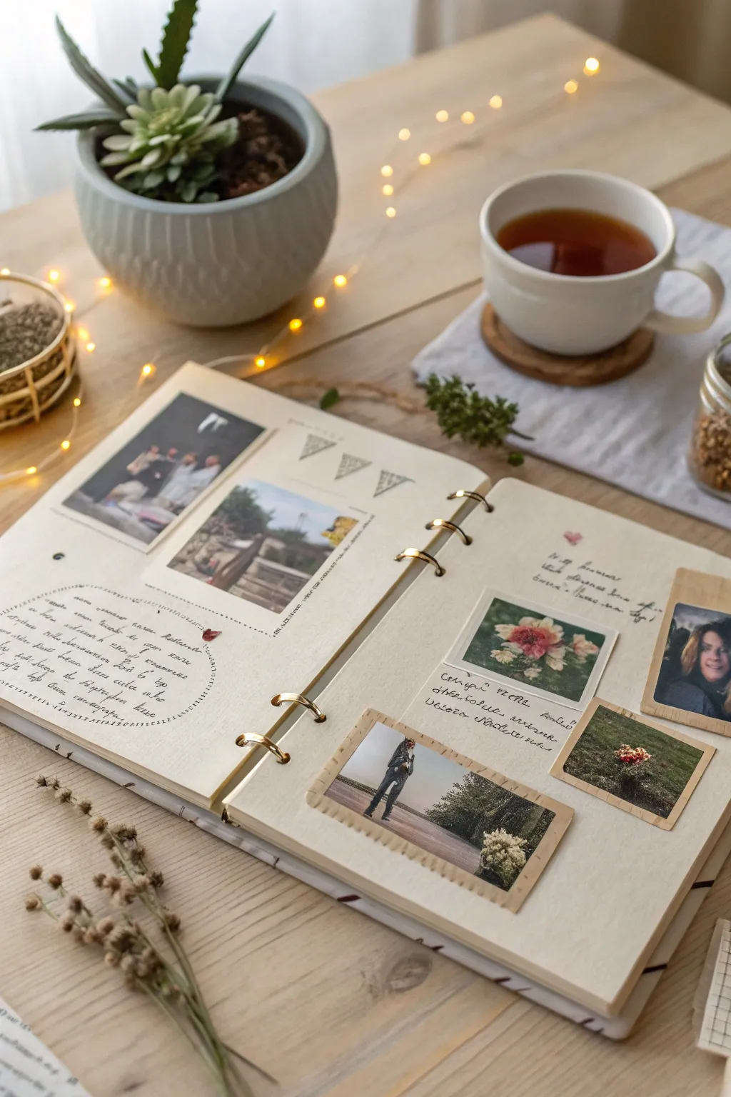 Capture your memories with a touch of Scandinavian elegance and Boho charm. 🌿 #DIYKeepsake #ScrapbookMagic