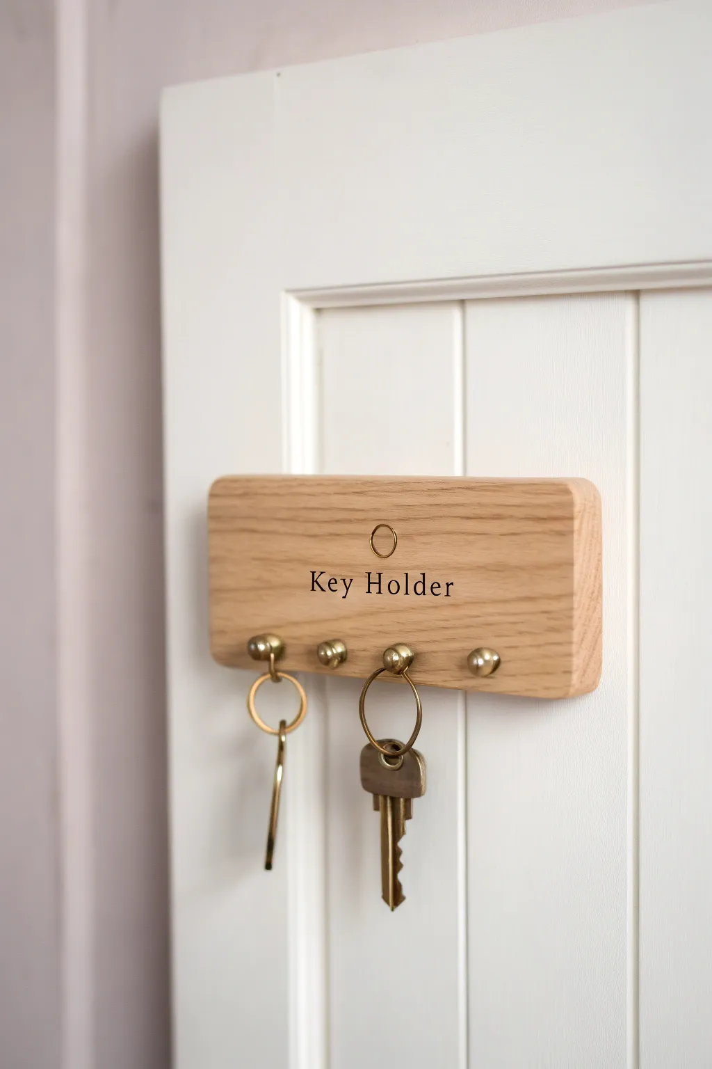 Unlock the beauty of personalization with this elegant DIY key holder. 💫🔑 #MinimalistDesign #BohoChic