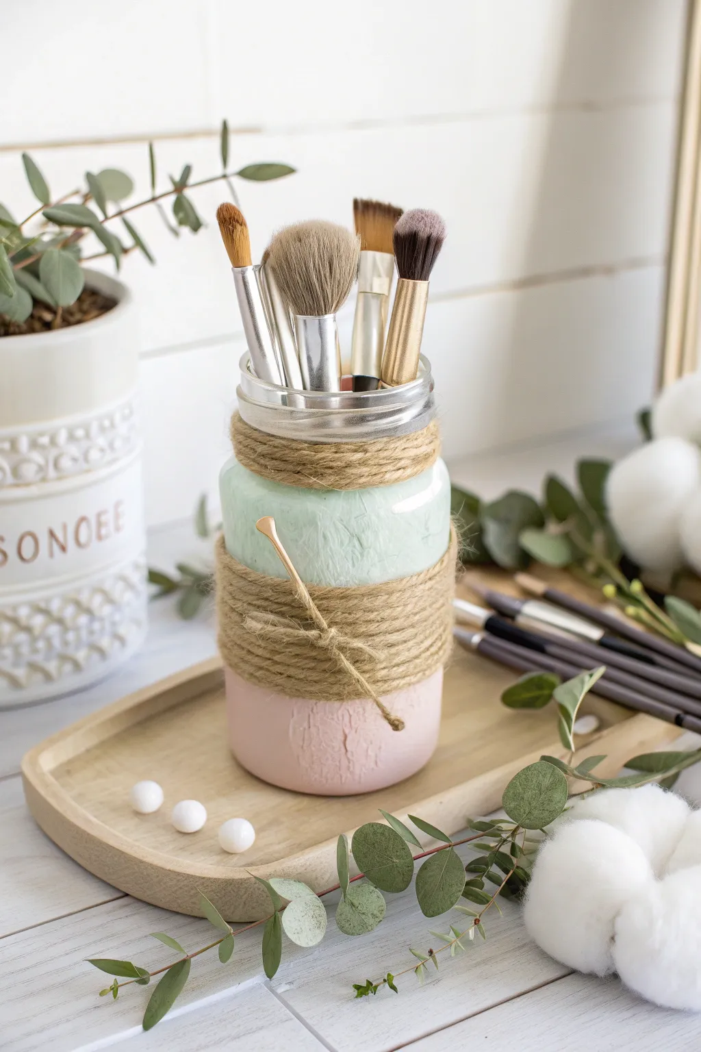Transform your space with this chic DIY makeup organizer, blending sustainability with Scandinavian simplicity.