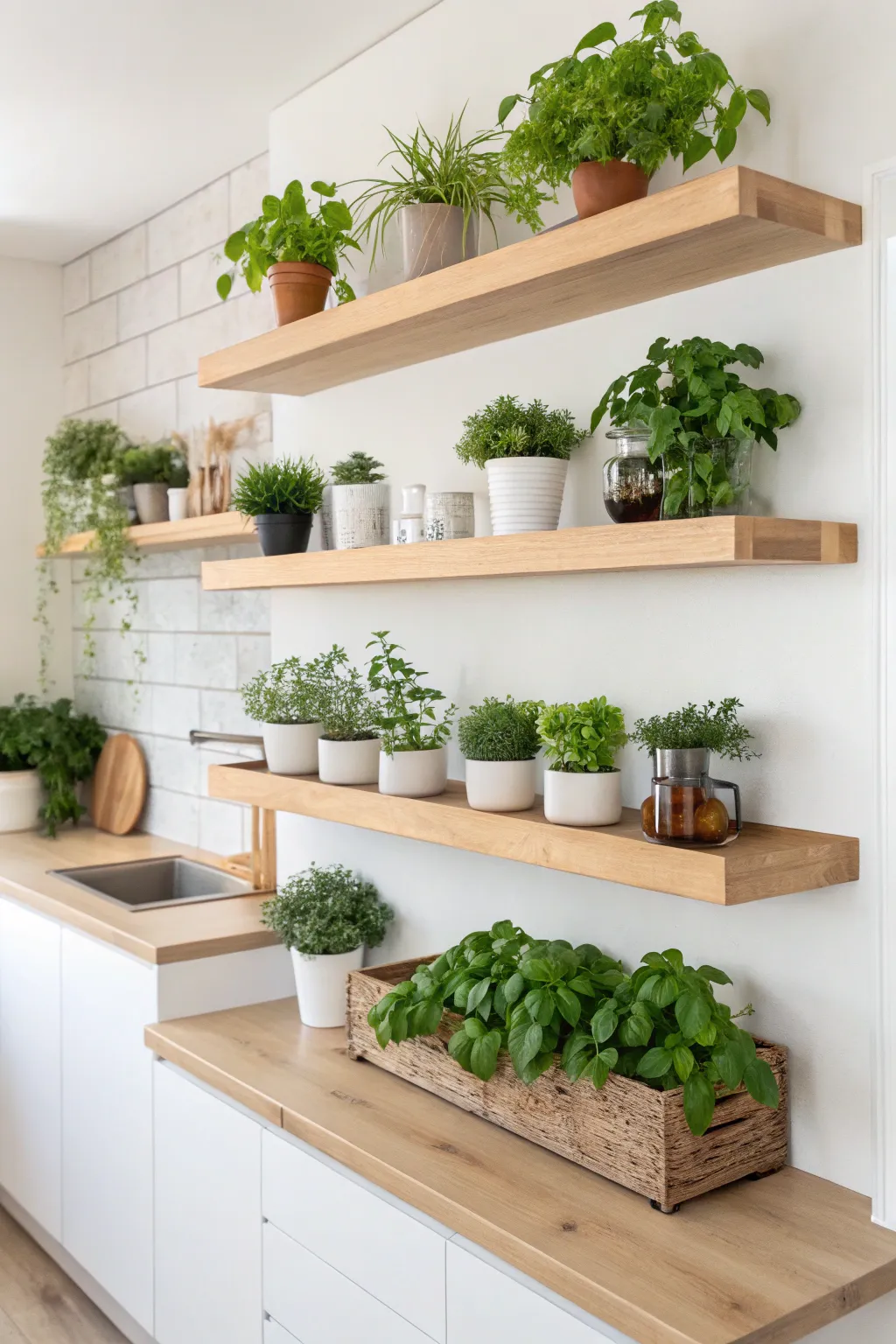 Bring your kitchen to life with a touch of greenery and simplicity. 🌿✨ #ScandiBoho #KitchenInspo