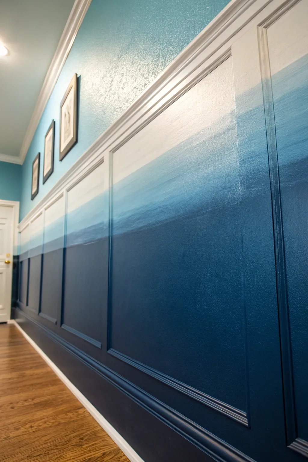 Transform your space with striking gradient walls that blend bold colors into a seamless ombre masterpiece.