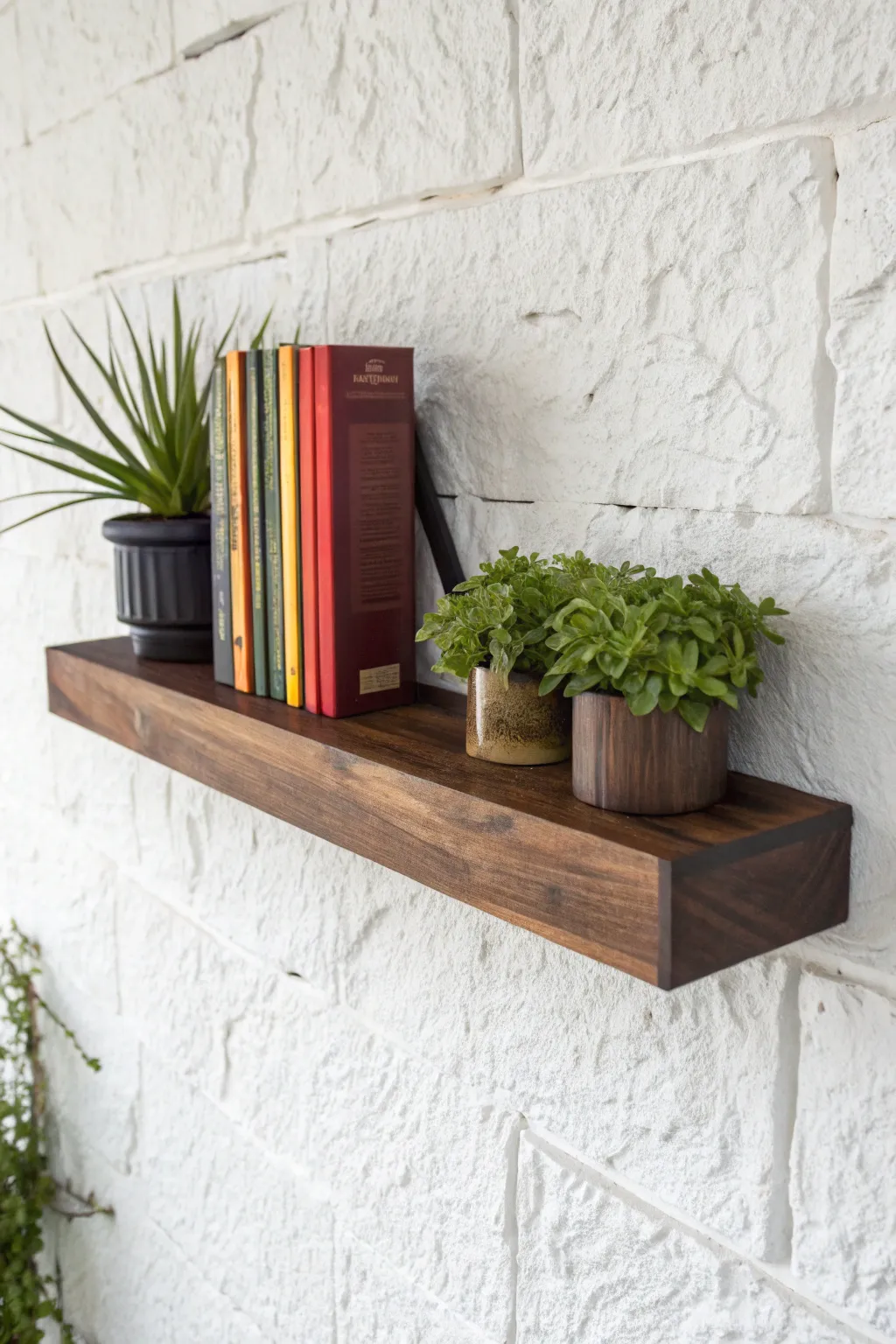 Transform your space with handcrafted elegance: floating shelves for style and function.