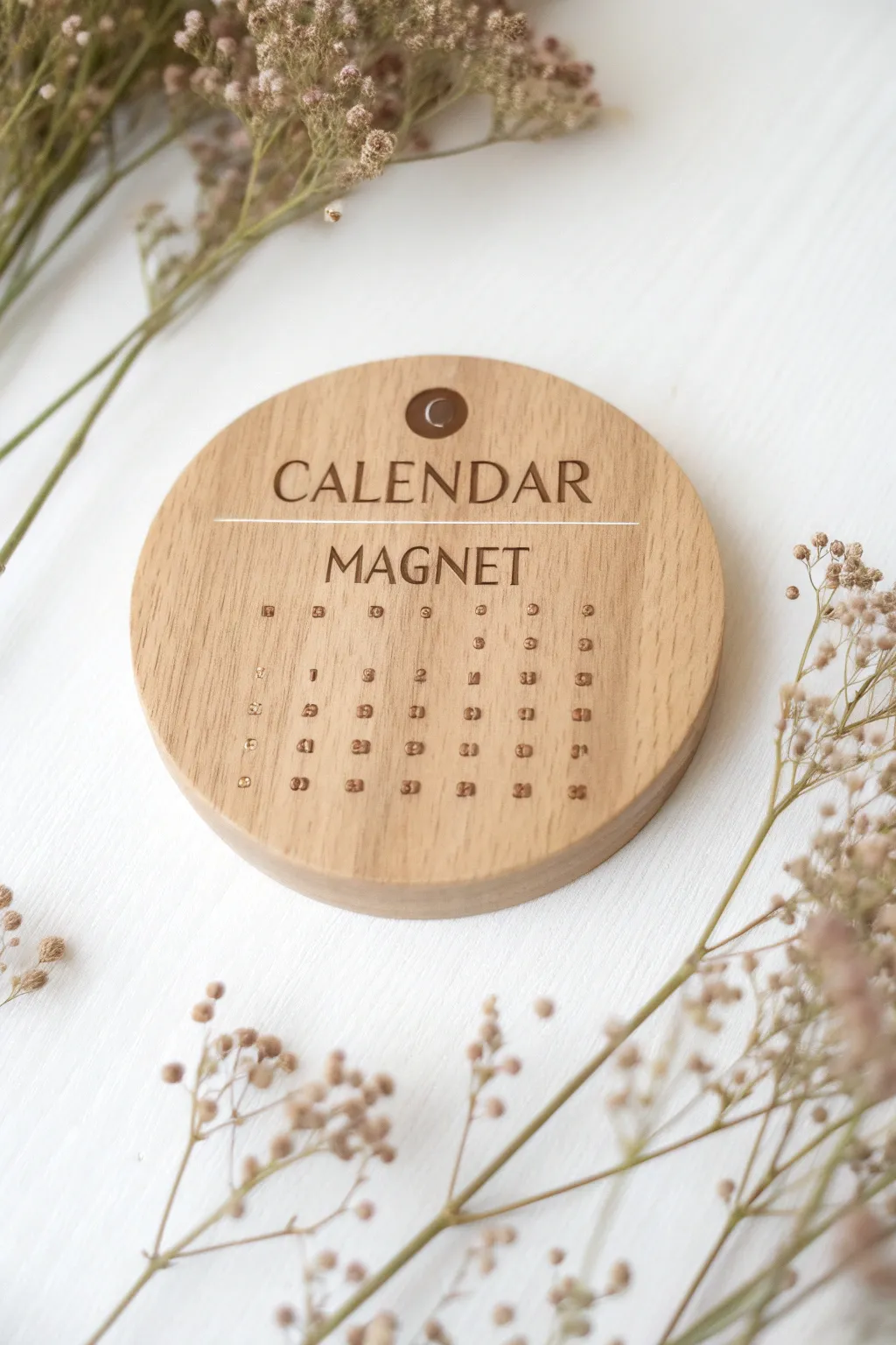 Mark your date with elegance and simplicity—perfectly crafted calendar magnets for a memorable reminder.