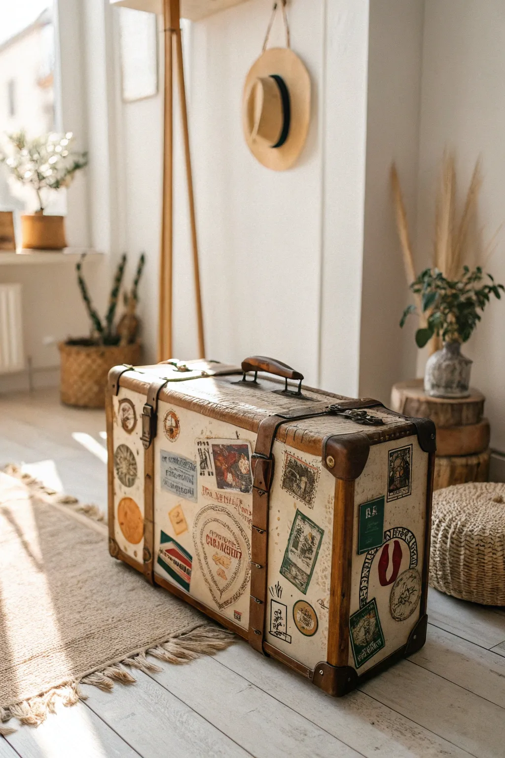 Transform your travels into art with a suitcase that tells your story.