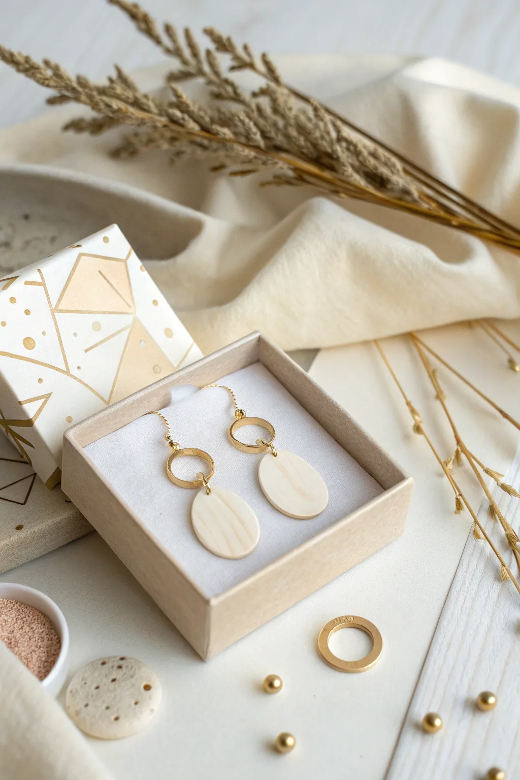 Simplicity at its finest: Embrace the elegance of minimalist earring packaging.