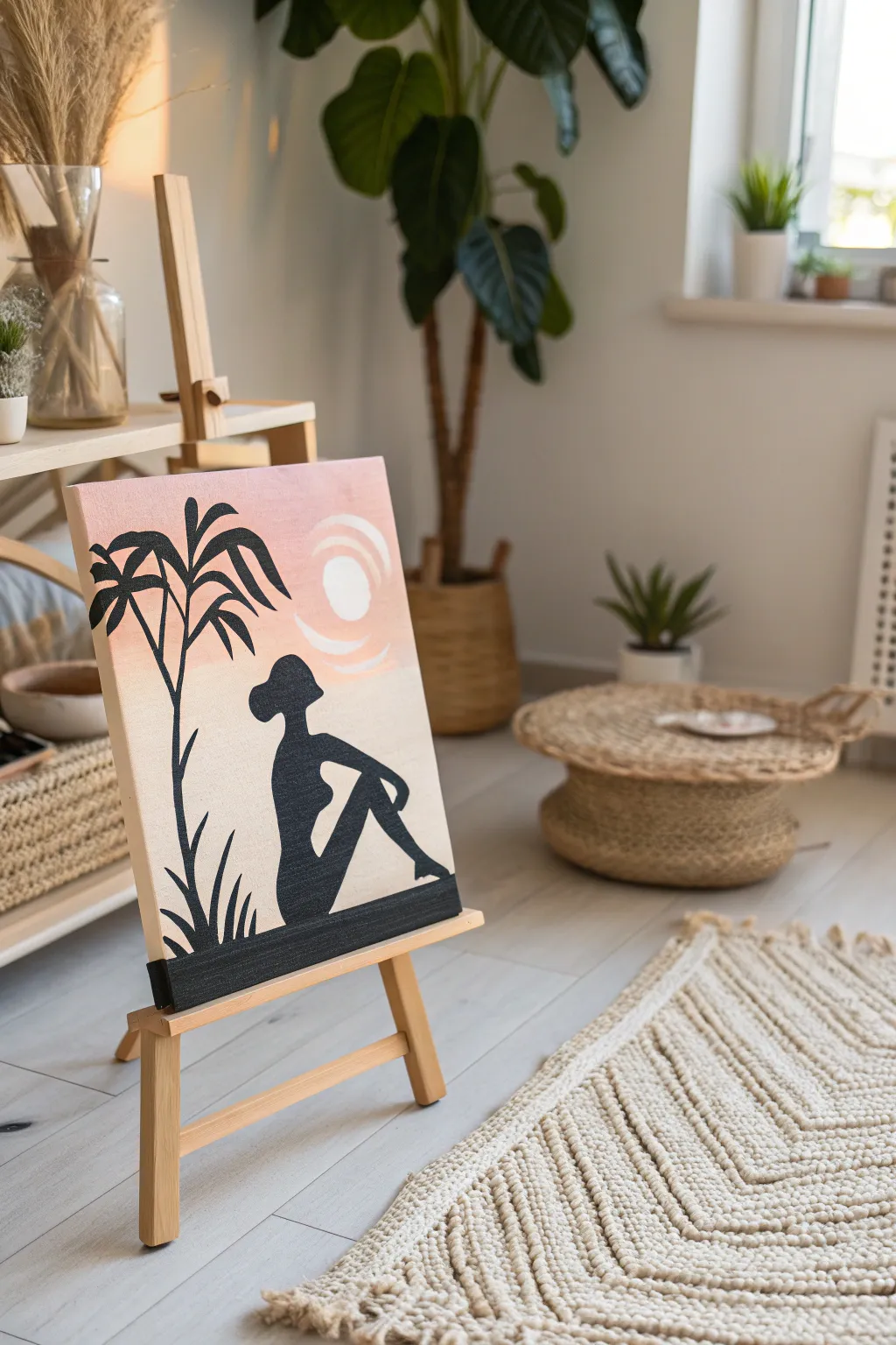 Embrace the art of simplicity with bold silhouettes and soft hues. Perfect for your next album cover project!