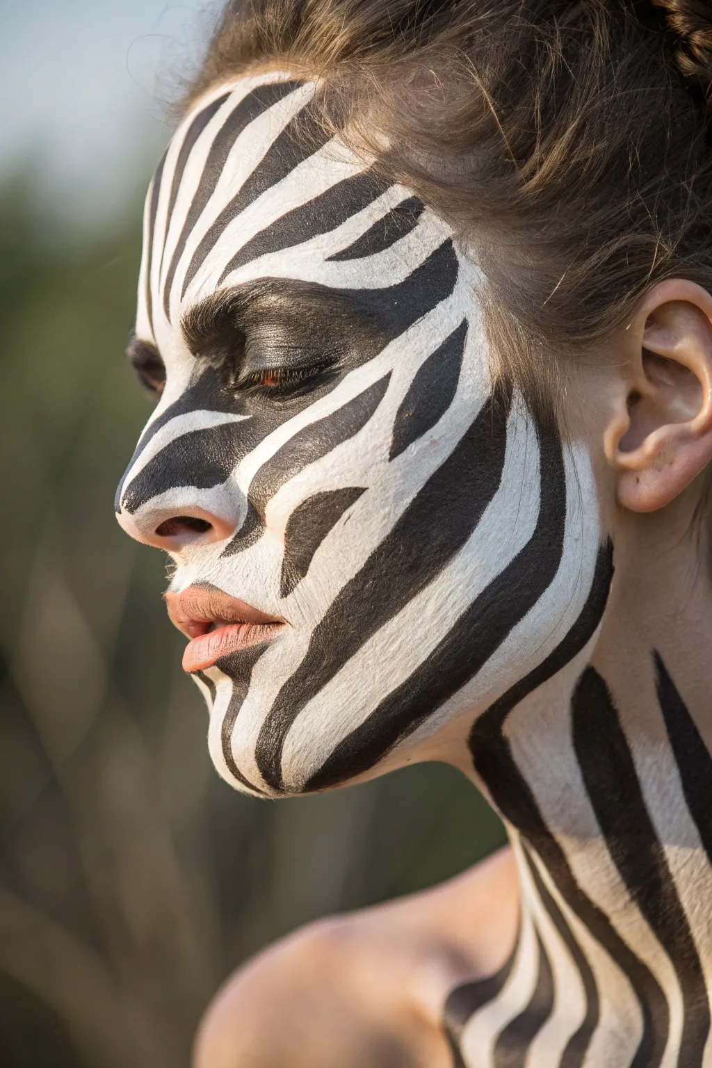 Unleash your wild side with sophisticated zebra stripes, where simplicity meets bold elegance.