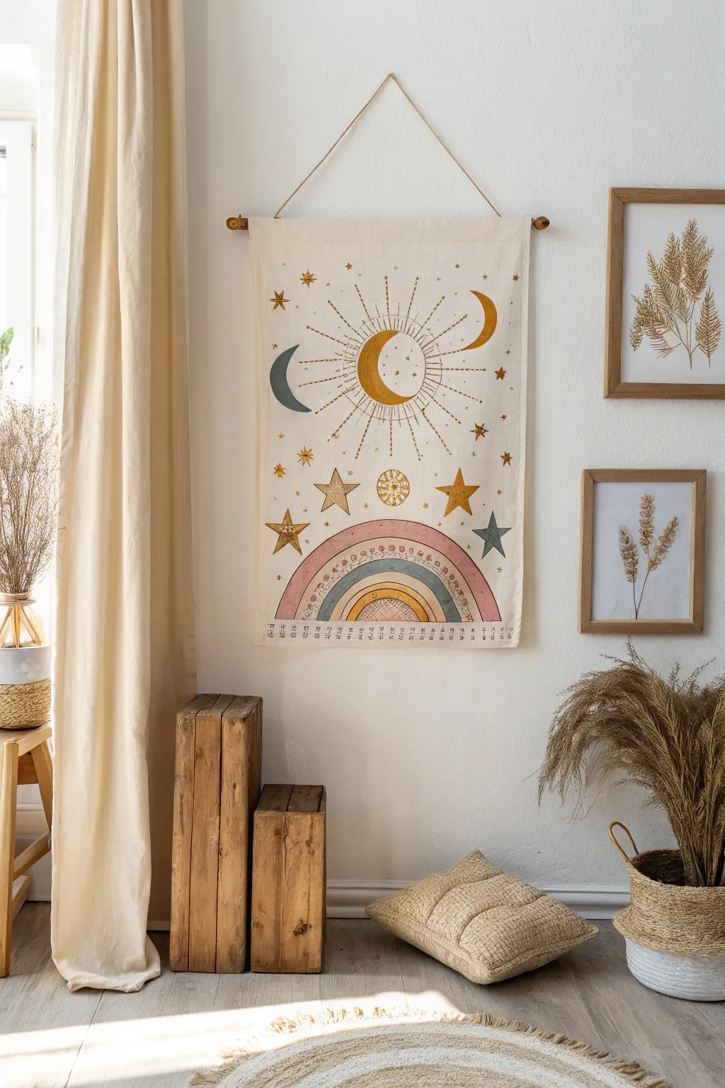 Elevate your mornings with serene celestial art.