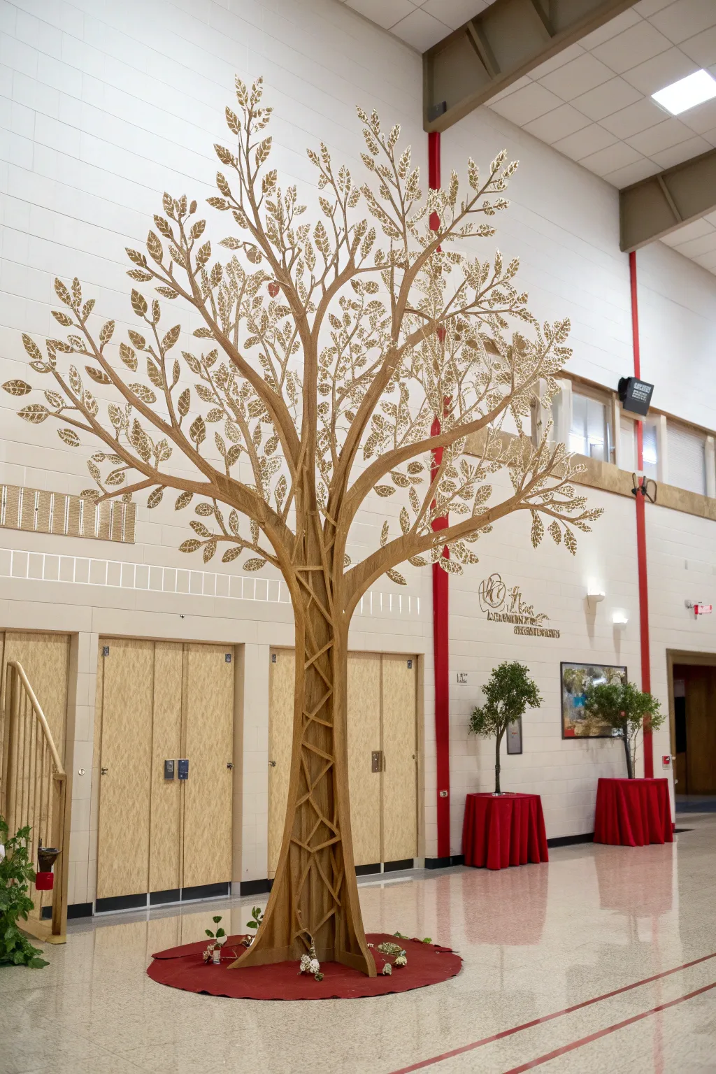 Embrace nature's artistry in your school space with a stunning DIY twig and leaf installation. 🌿 #NatureInspired #ScandiBoho