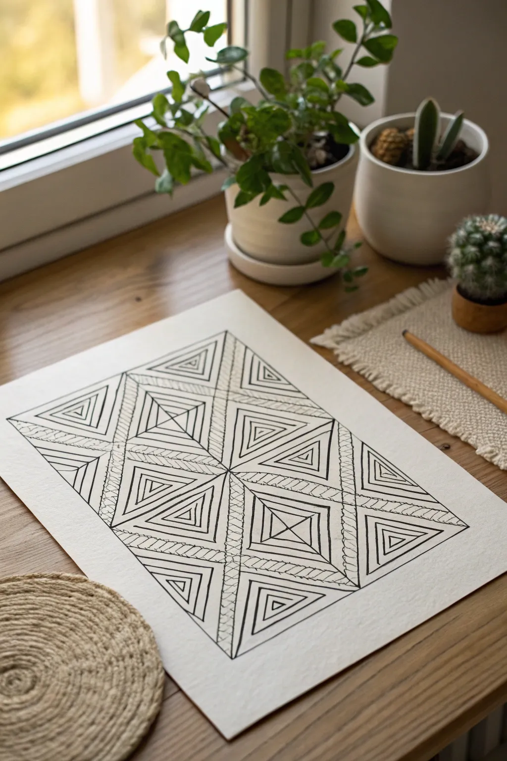 Transform your space with the elegance of geometric patterns. Simplicity meets bold design.
