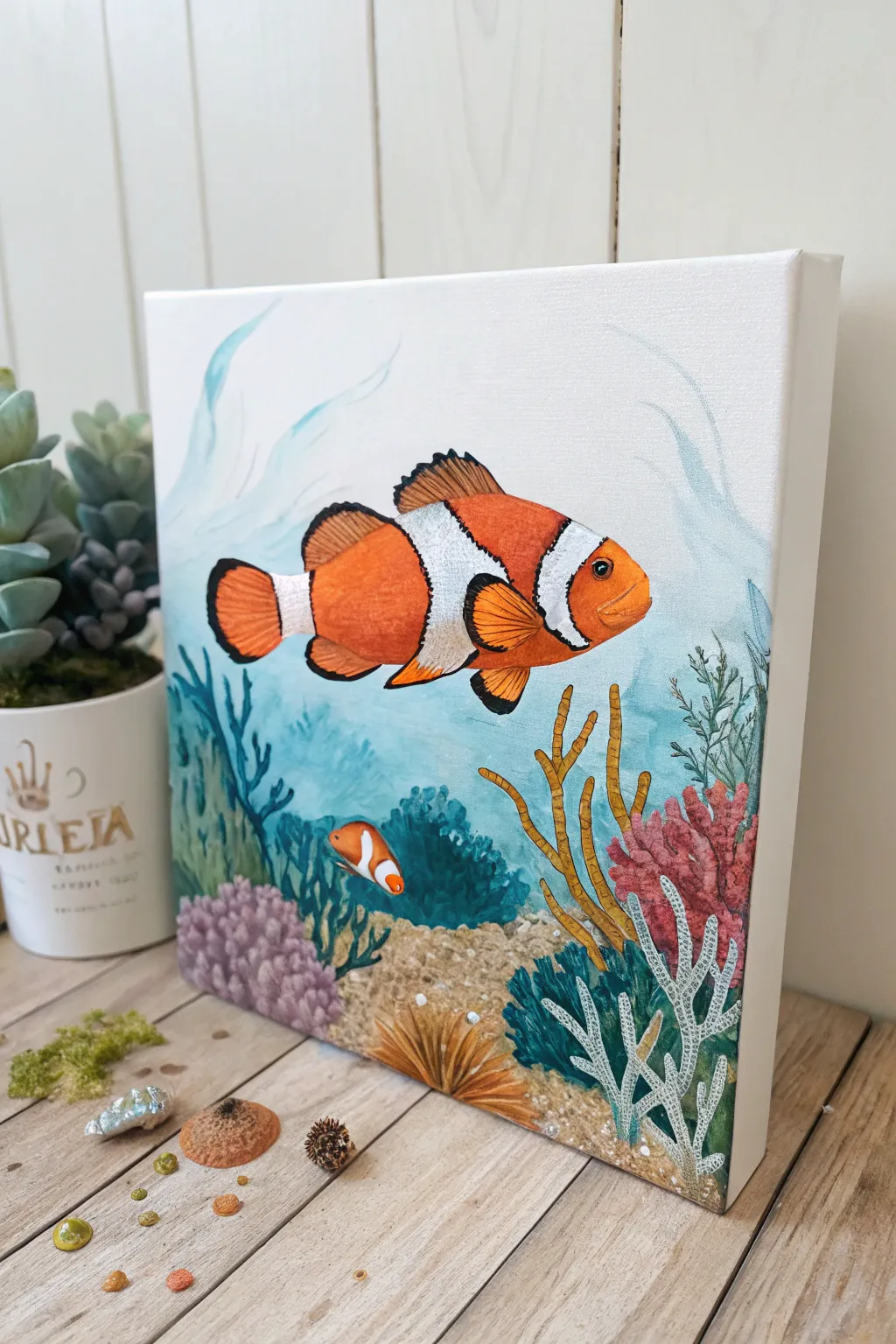Bring the ocean's charm into your home with this serene and vibrant marine masterpiece.