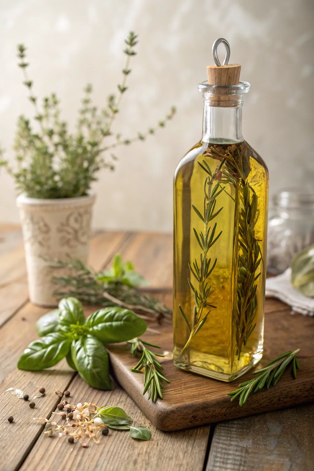 Elevate your culinary gifts with a touch of nature's elegance: Herb-Infused Olive Oil.