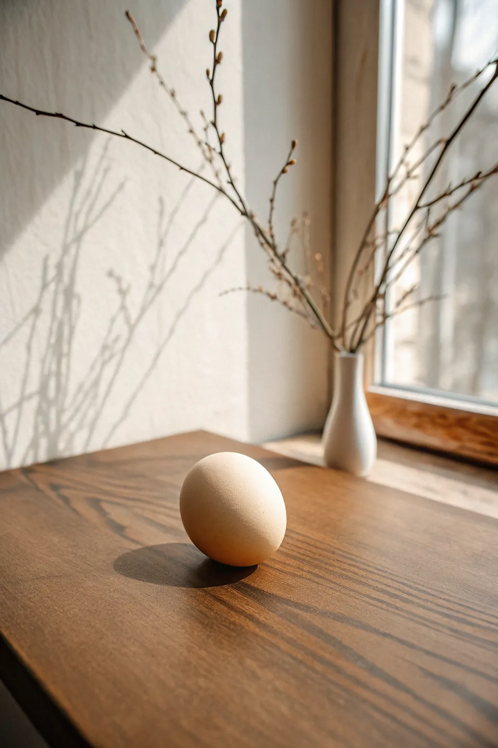 Embrace the beauty of simplicity with this minimalist egg portrait.