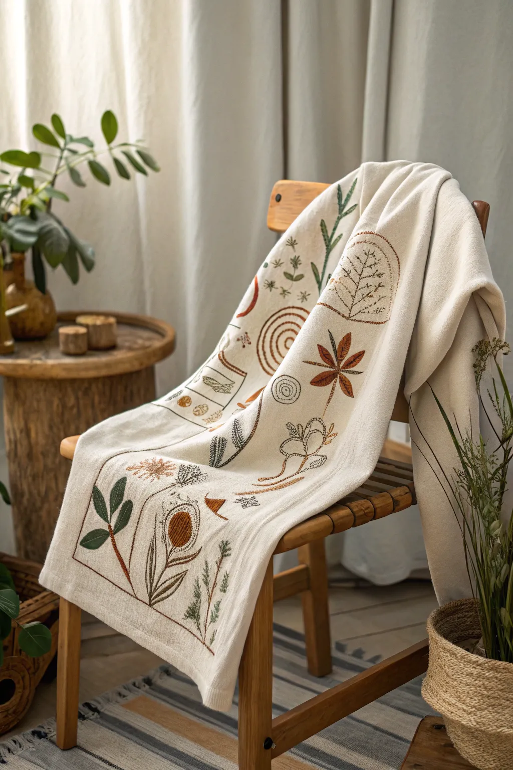 Embrace the art of simplicity with geometric embroidery wonders.