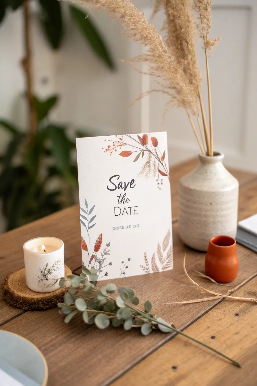Announce your love story with a touch of elegance and simplicity. Save the date in style!