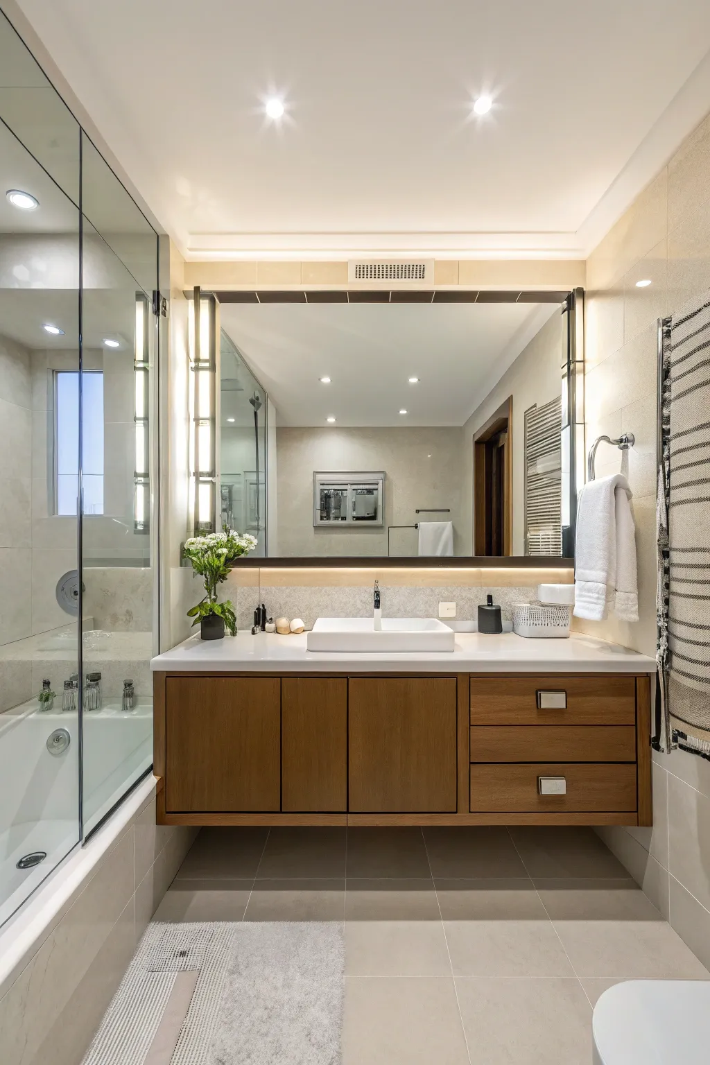 Use mirrors to expand your space.