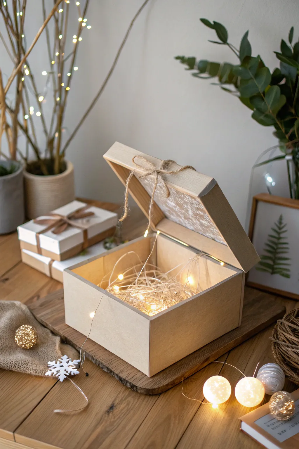 Illuminate your creativity with an enchanting explosion box that glows with the magic of LED lights. Perfect for adding a touch of wonder to any occasion!