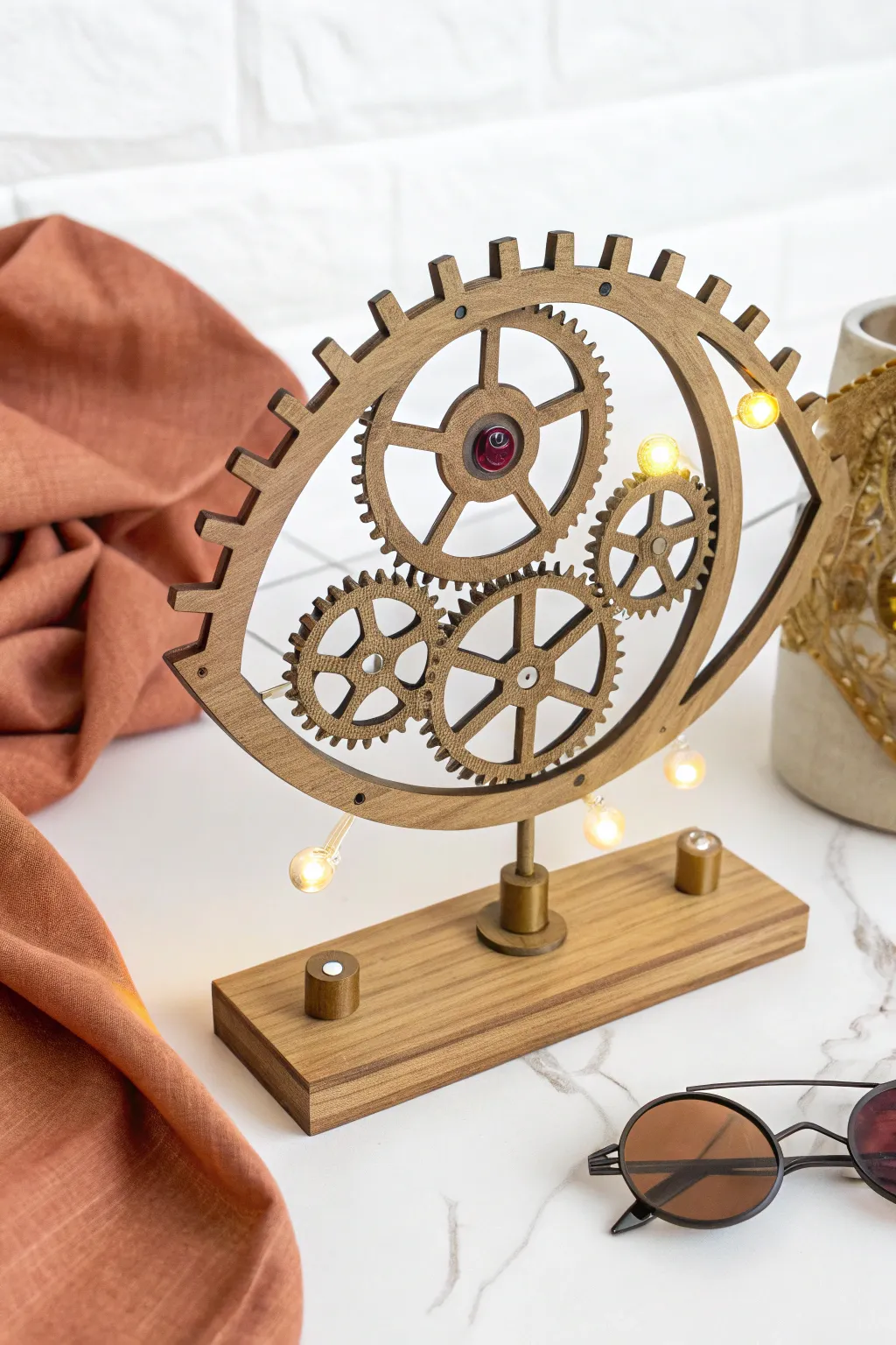 Explore the wonders of vision with this elegant, handcrafted eye model that beautifully combines simplicity with intricate detail.