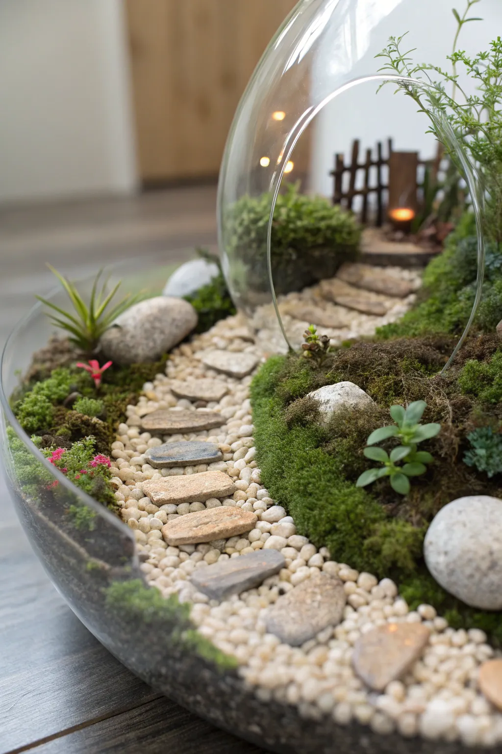 Follow the enchanting pebble path through your very own fairy tale garden.