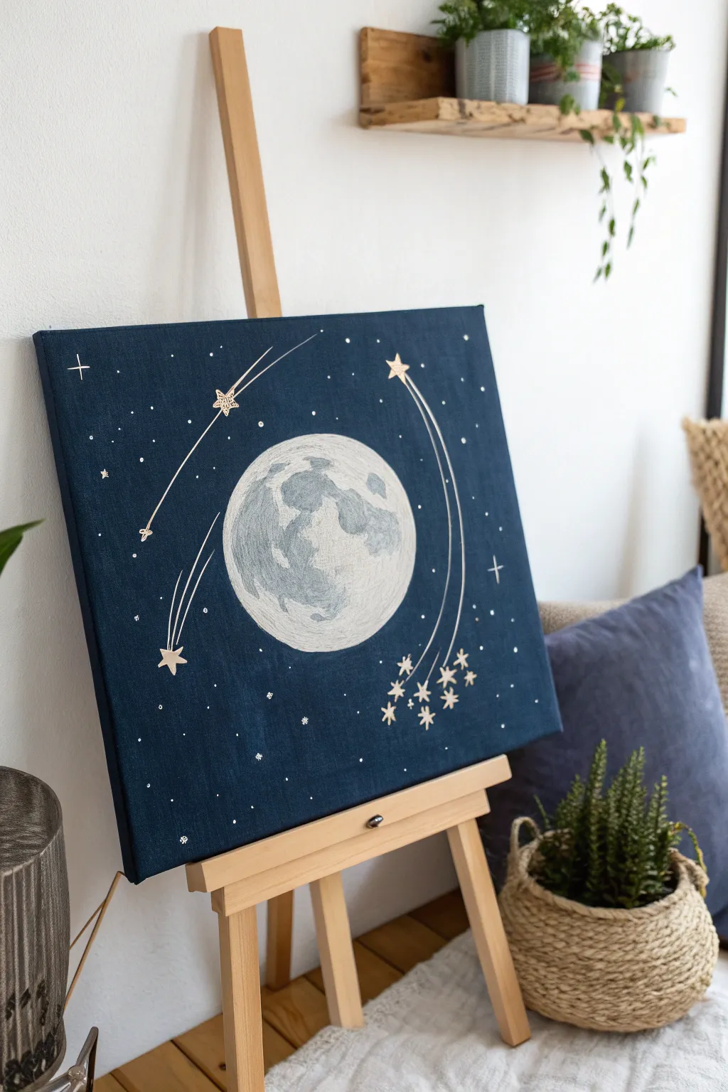 Transform your space with a touch of celestial magic—create your own starry night masterpiece with minimalist charm and boho flair.