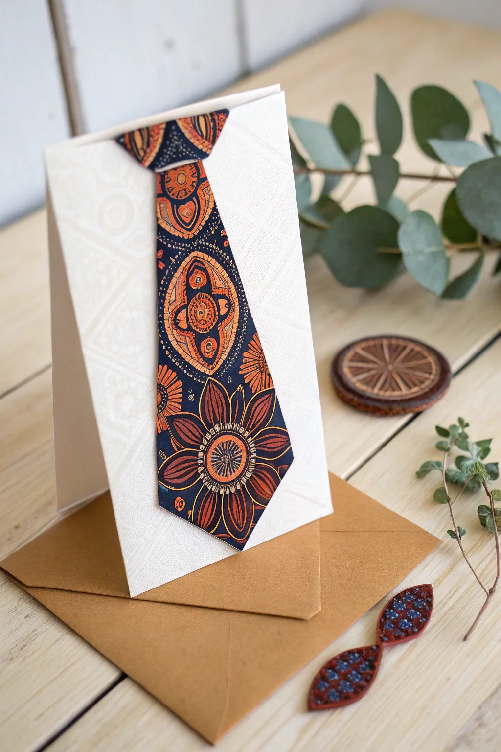 Celebrate Father's Day with a touch of handmade elegance. This DIY necktie card combines simplicity and style, perfect for the dad who appreciates a personal touch.
