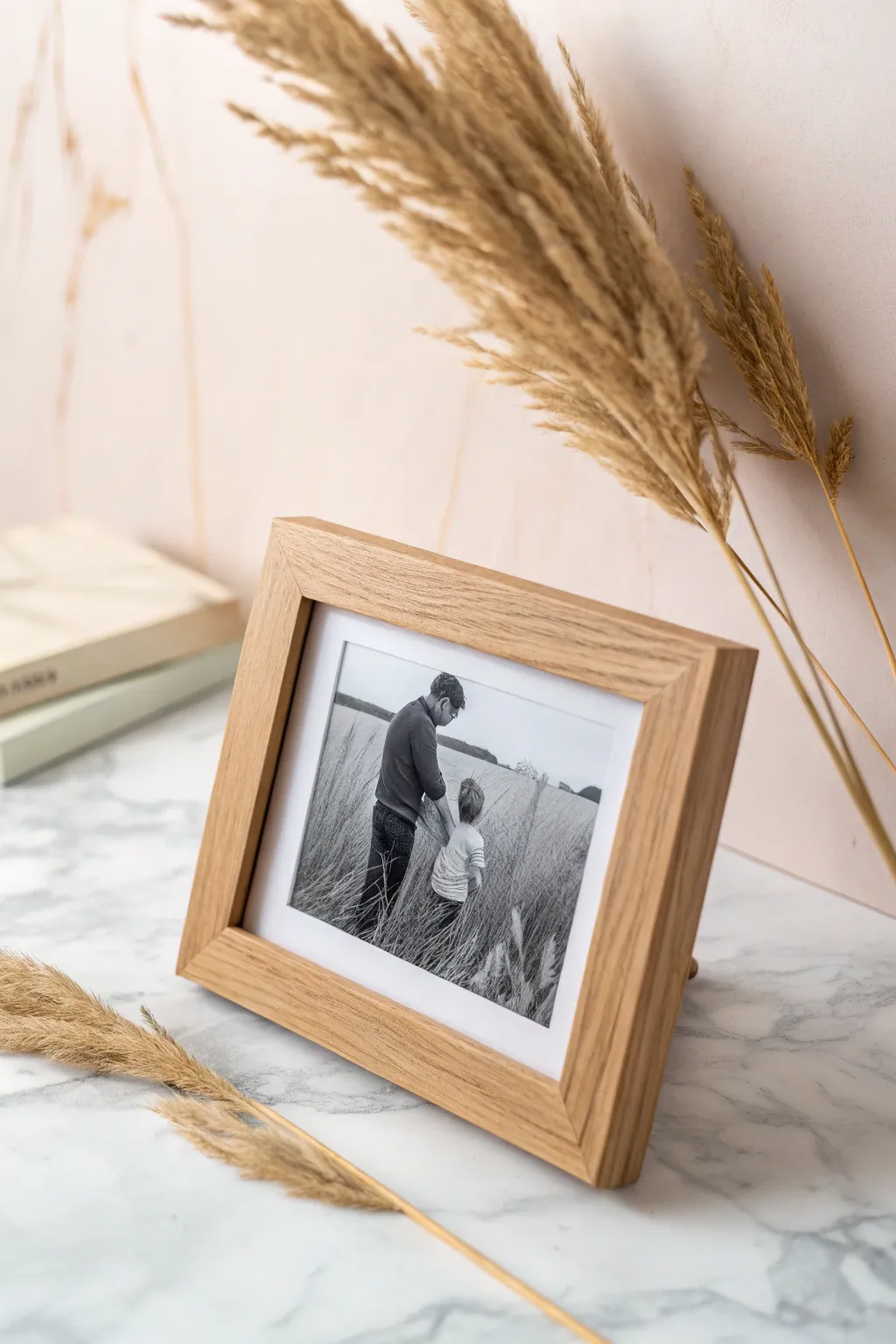 Celebrate timeless moments with a minimalist frame that lets your cherished photo shine.