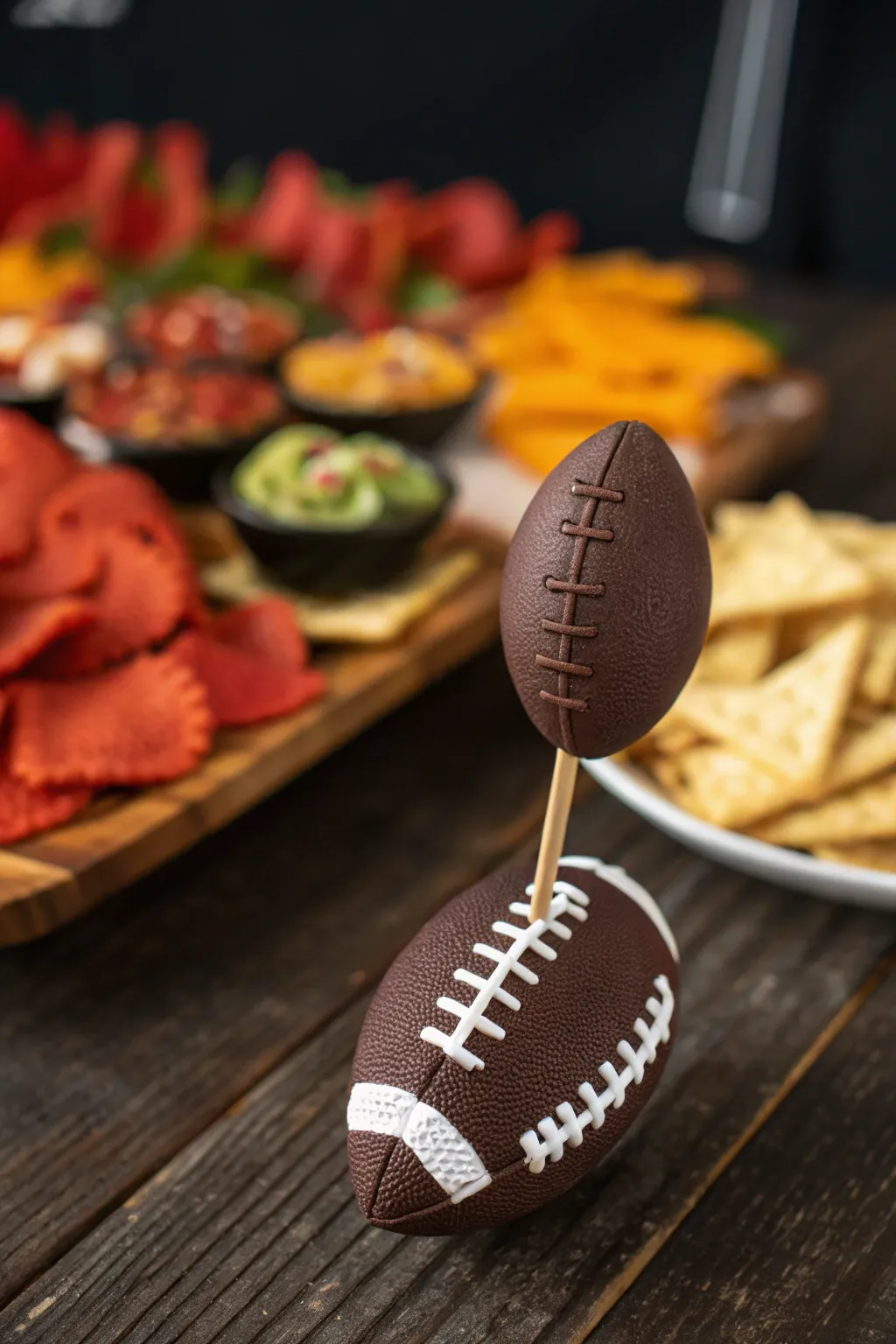 Elevate your game day snacks with these stunning football party picks—where craftsmanship meets celebration!