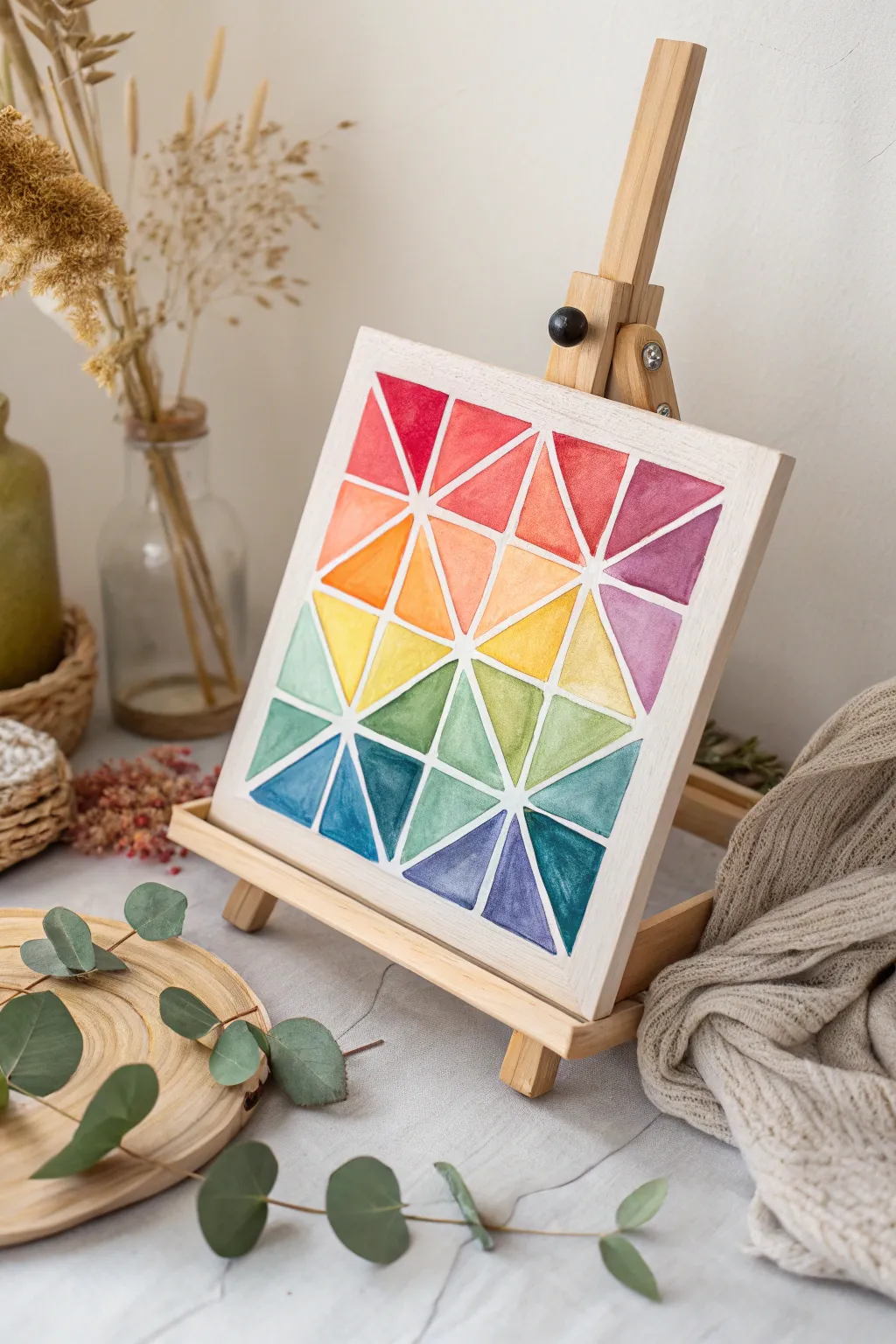 Unleash your creativity with this colorful watercolor collage masterpiece!