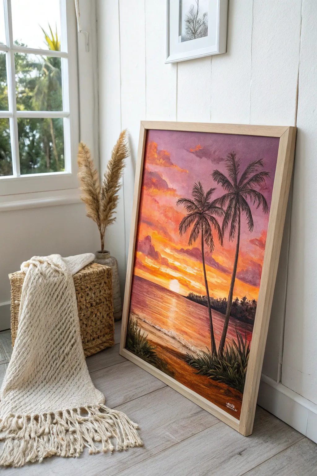 Capture the magic of a sunset with this minimalist masterpiece, where simplicity meets natural beauty. 🌅✨