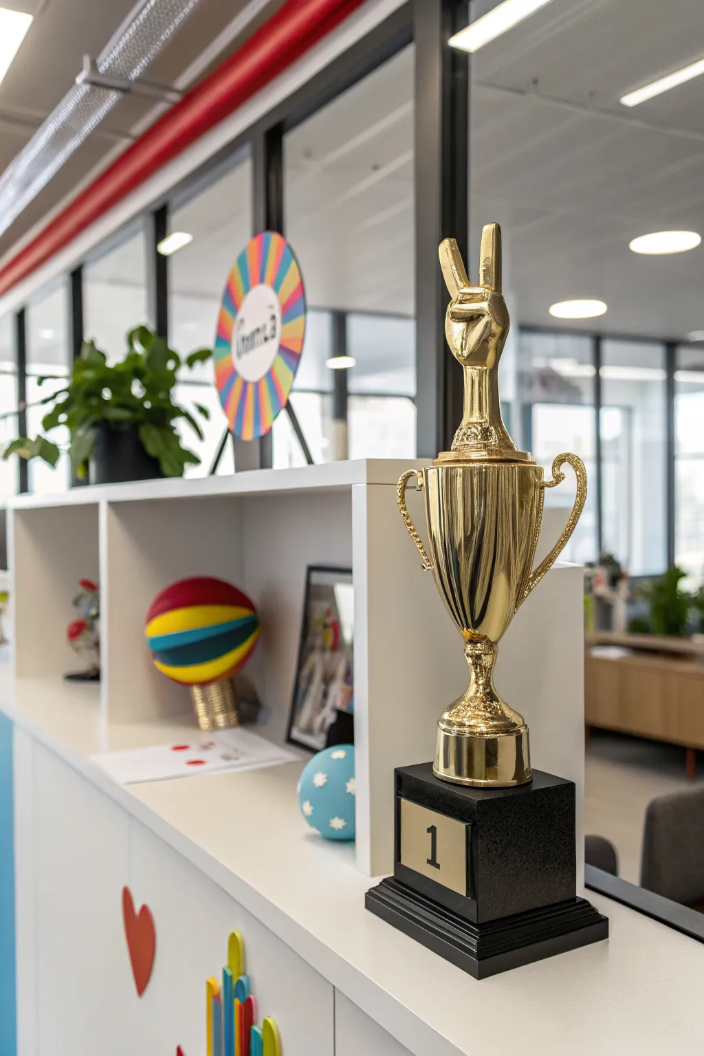 An amusing trophy to commemorate memorable bloopers.