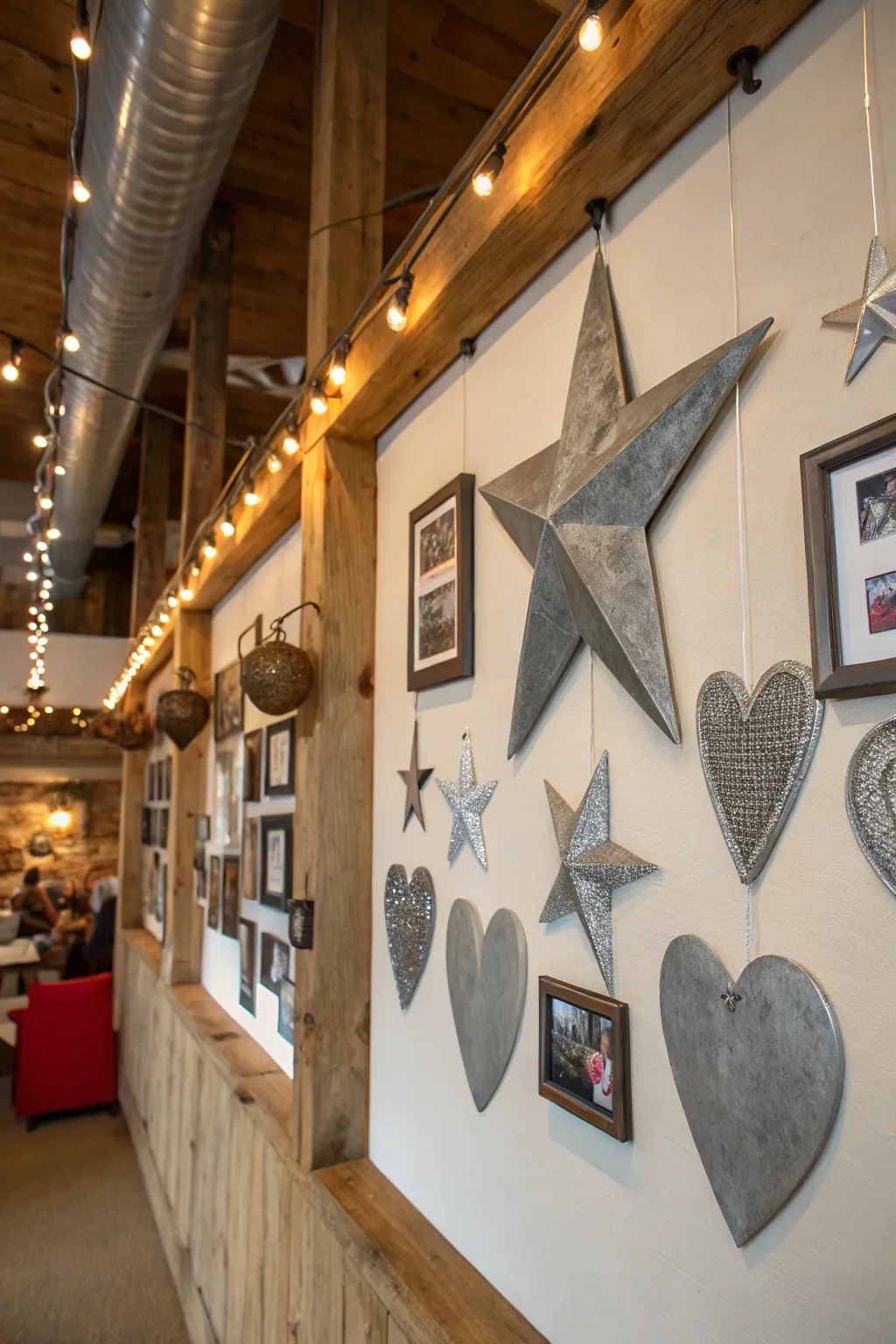 Add a touch of whimsy to your walls with galvanized metal art.