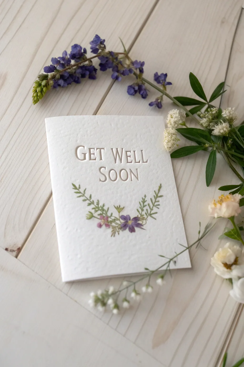 Send healing vibes with the natural elegance of pressed flowers. #GetWellSoon #NatureInspired #ScandinavianBoho