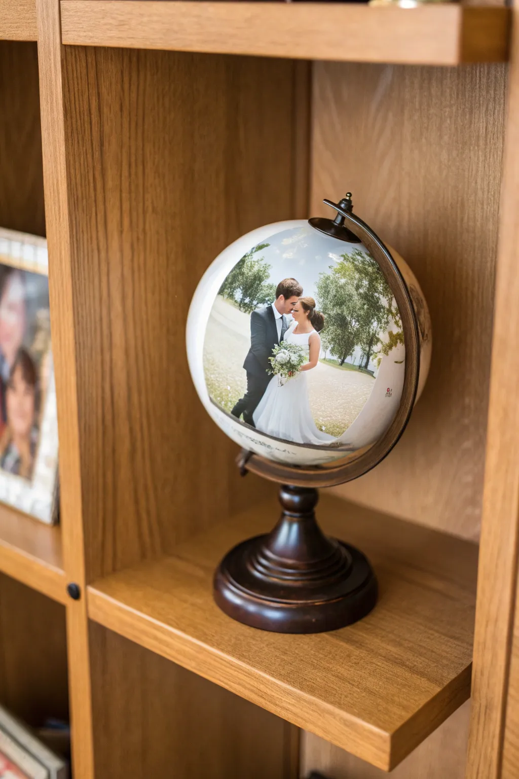 A photo globe offers a unique way to preserve precious memories.