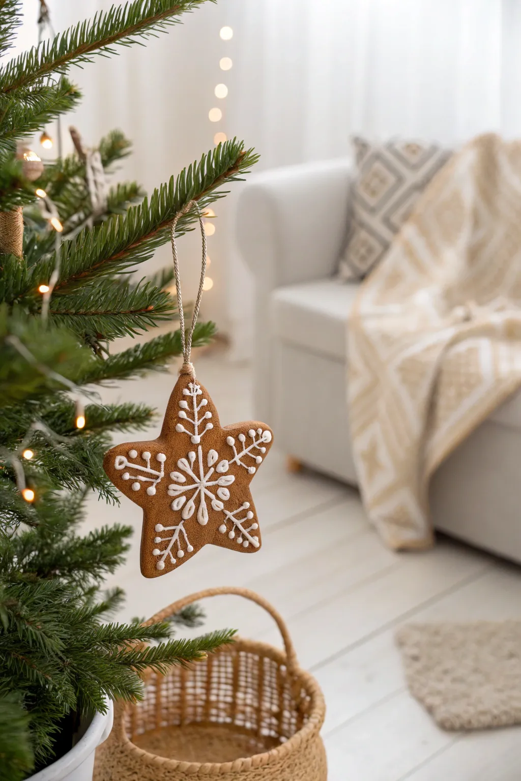 Elevate your holiday decor with handcrafted gingerbread ornaments that blend Scandinavian minimalism with Boho charm.