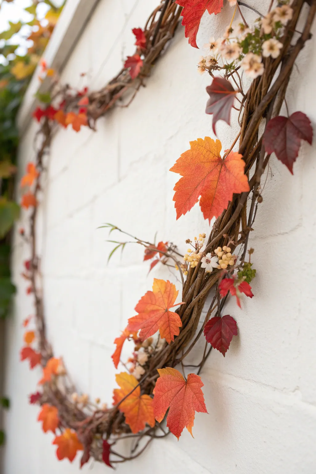 Embrace the seasons with a stunning grapevine garland, blending nature's beauty into your home decor.