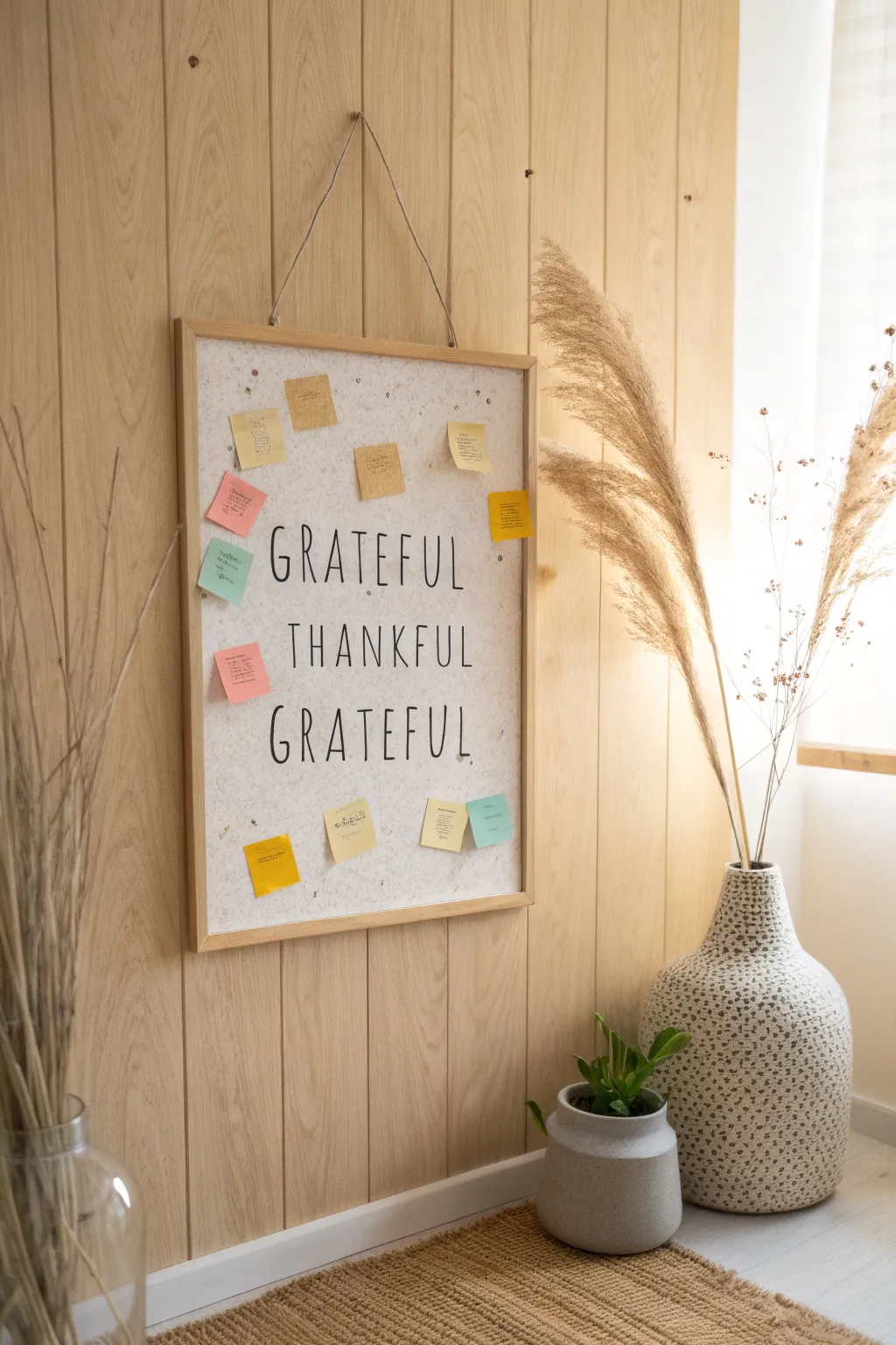 Elevate your gratitude practice with this chic and interactive gratitude board!