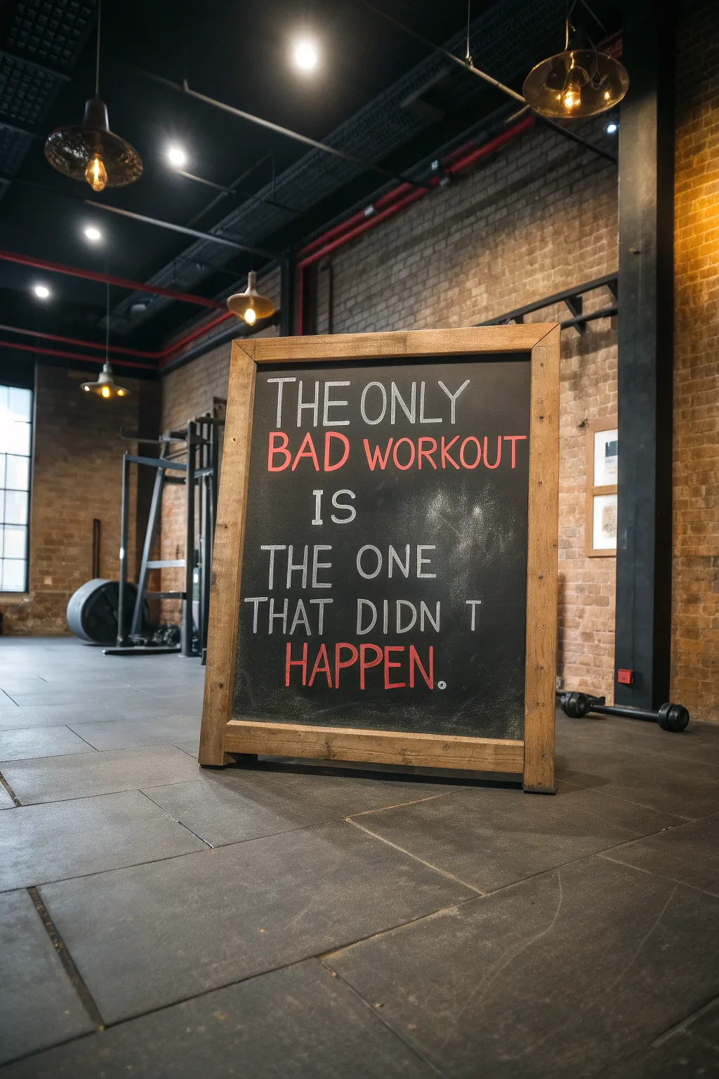 Elevate your workout motivation with bold, handcrafted quotes.