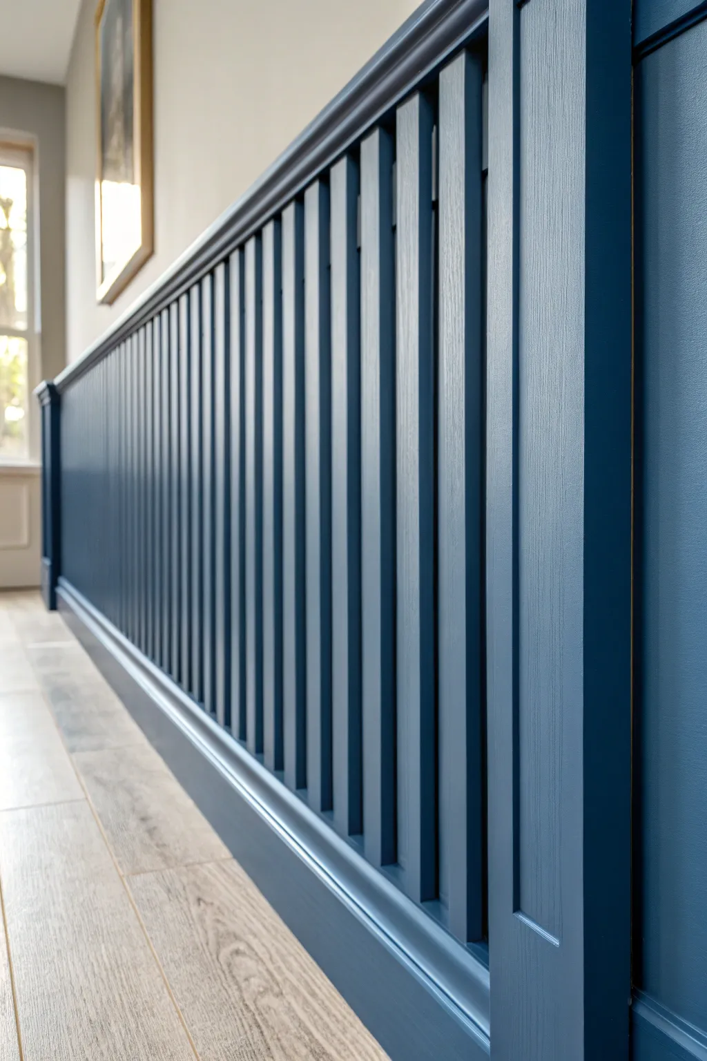 Elevate your space with modern vertical slat panels: sleek, stylish, and effortlessly chic.