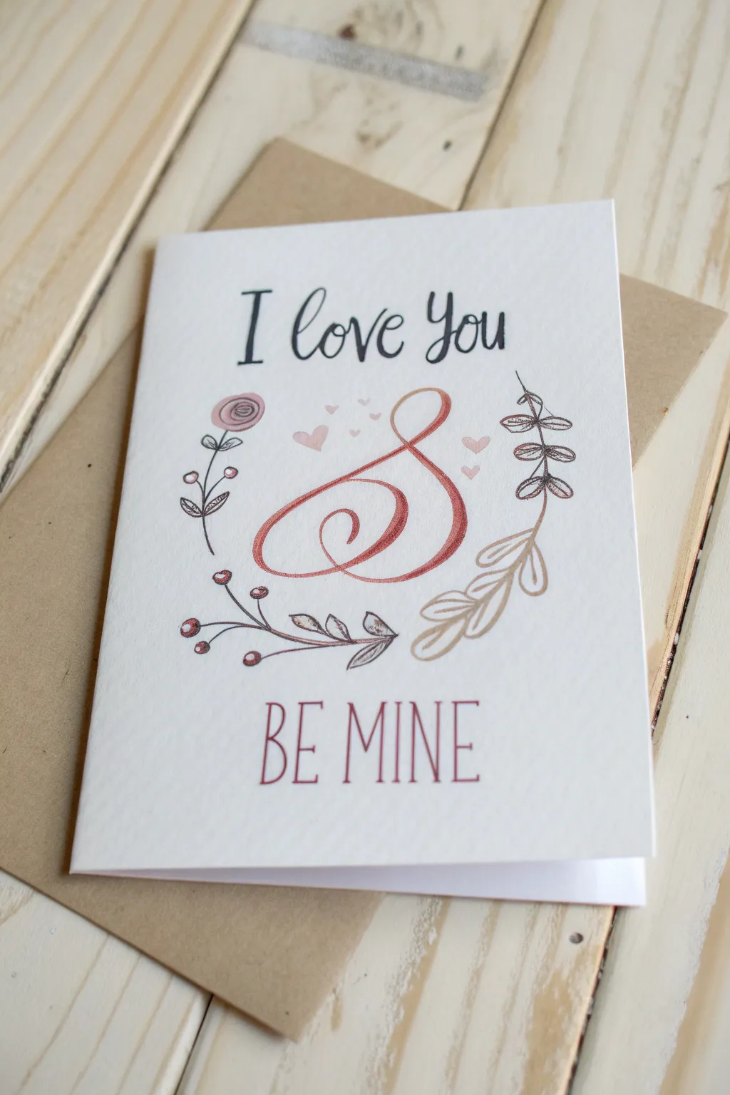 Capture the essence of love with a hand-lettered Valentine's card that speaks from the heart. 🌿💕 #MinimalistBeauty #CraftedWithLove
