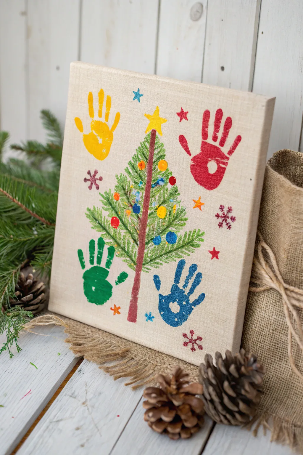 Capture holiday joy with these charming handprint crafts, perfect as keepsakes or heartfelt gifts!