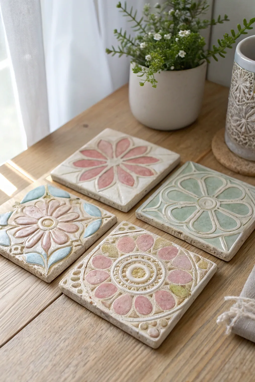 Discover the art of gifting with these personalized tiled coasters—where simplicity meets elegance.