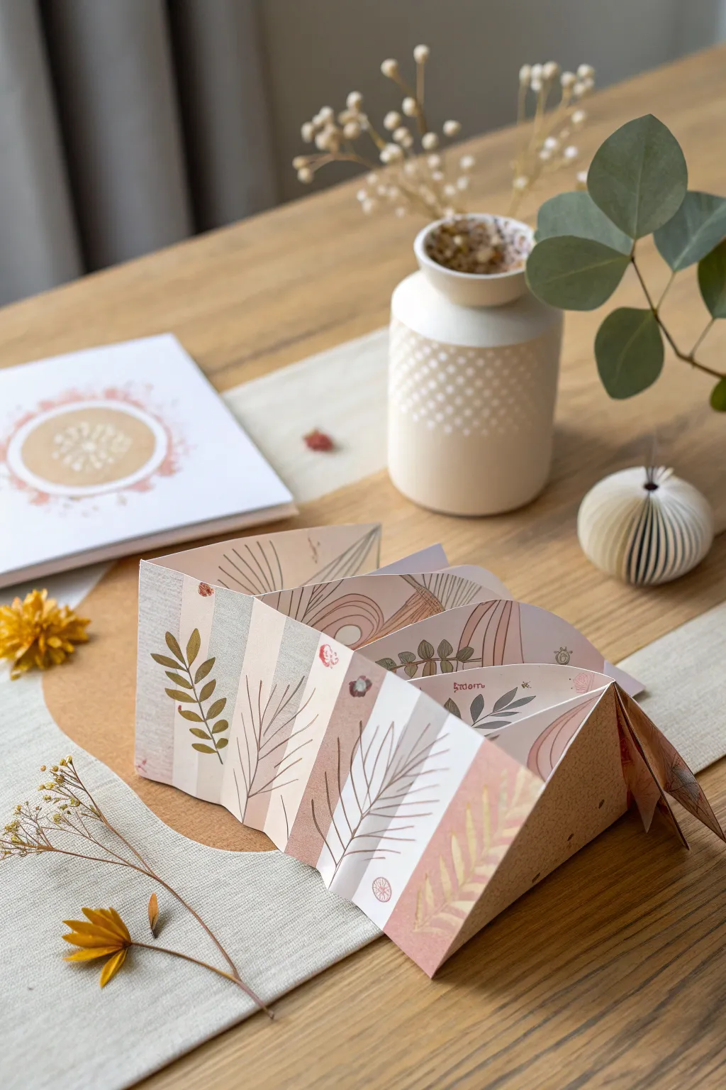Elevate your card-giving with an accordion fold—perfect for sharing stories and memories.