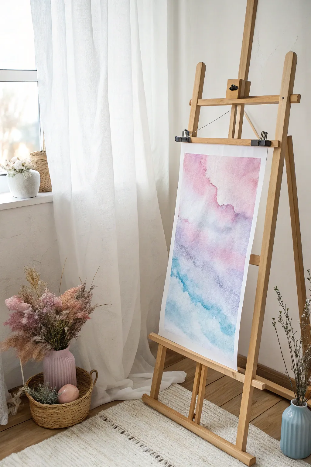 Dive into the dreamy world of watercolor wonders, where simplicity meets artistic elegance.