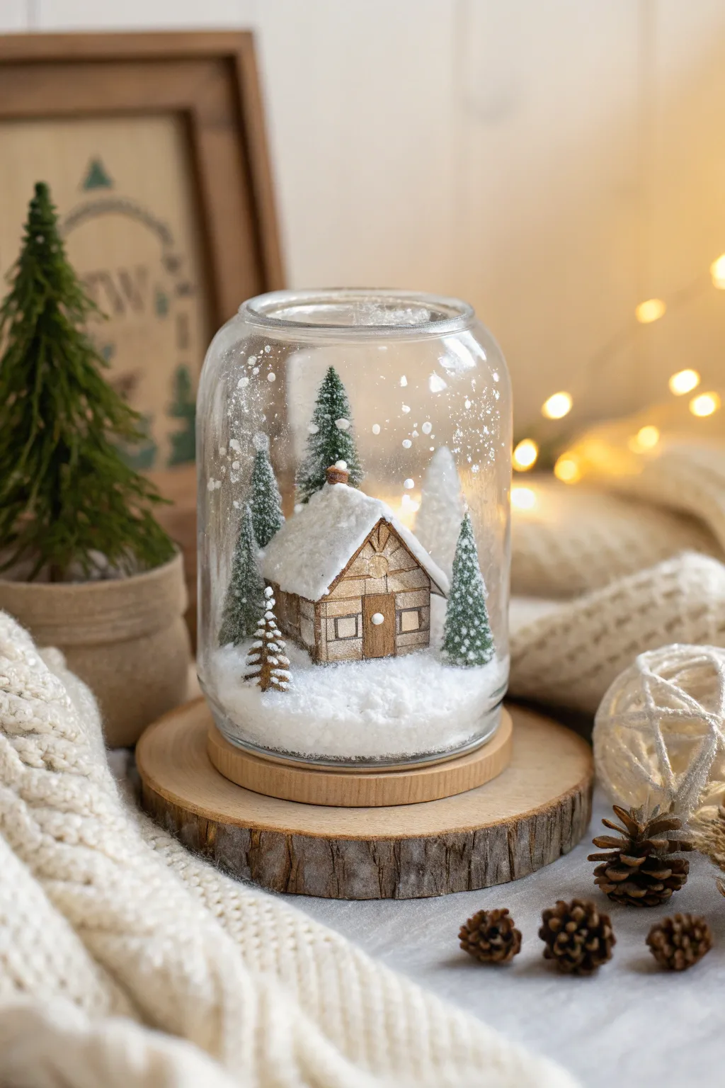 Capture the essence of winter wonderland with your own DIY snow globe magic.